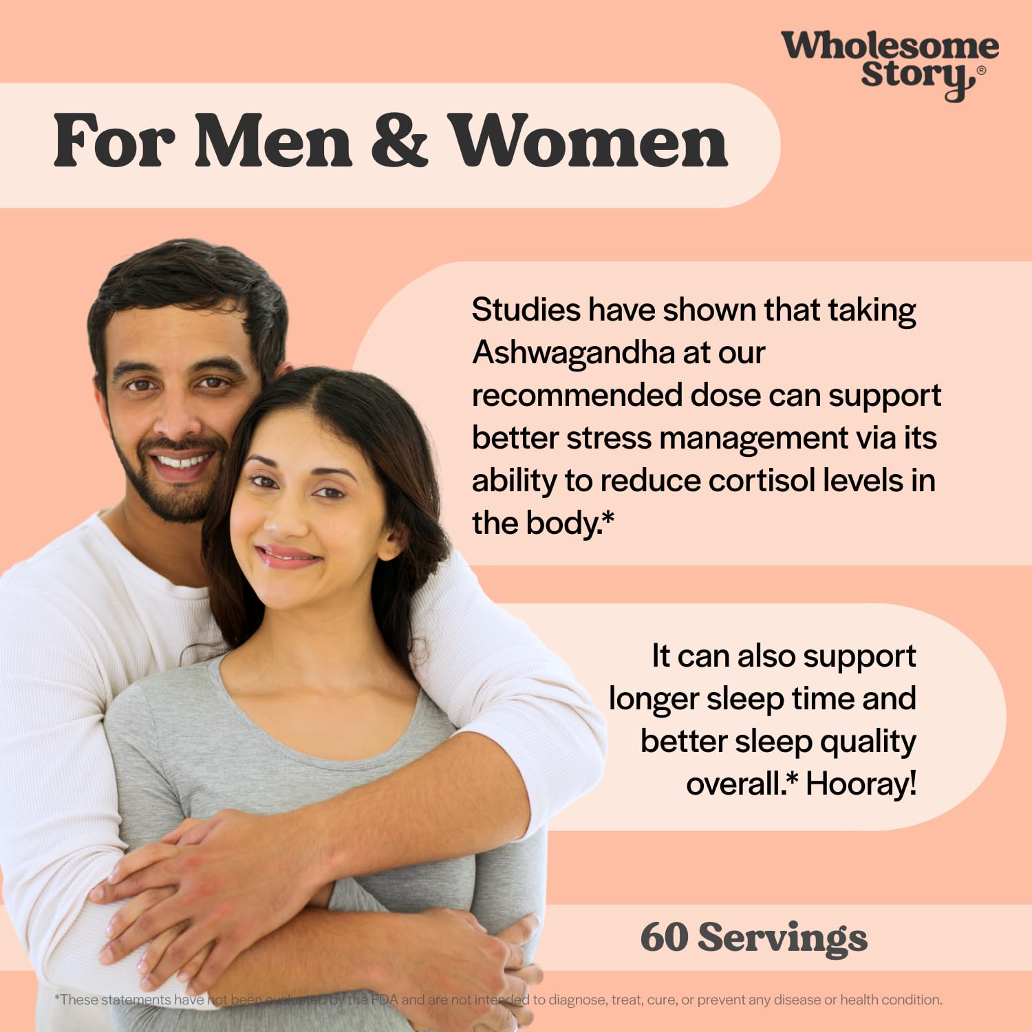 Vegan KSM 66 Ashwagandha Capsules| High Potency 5% Withanolides | Ashwagandha Root Extract Supplements | Ashwagandha 300mg | Stress Management & Well Being Support | 60 Ashwaganda Pills Wholesome StoryAu supplements