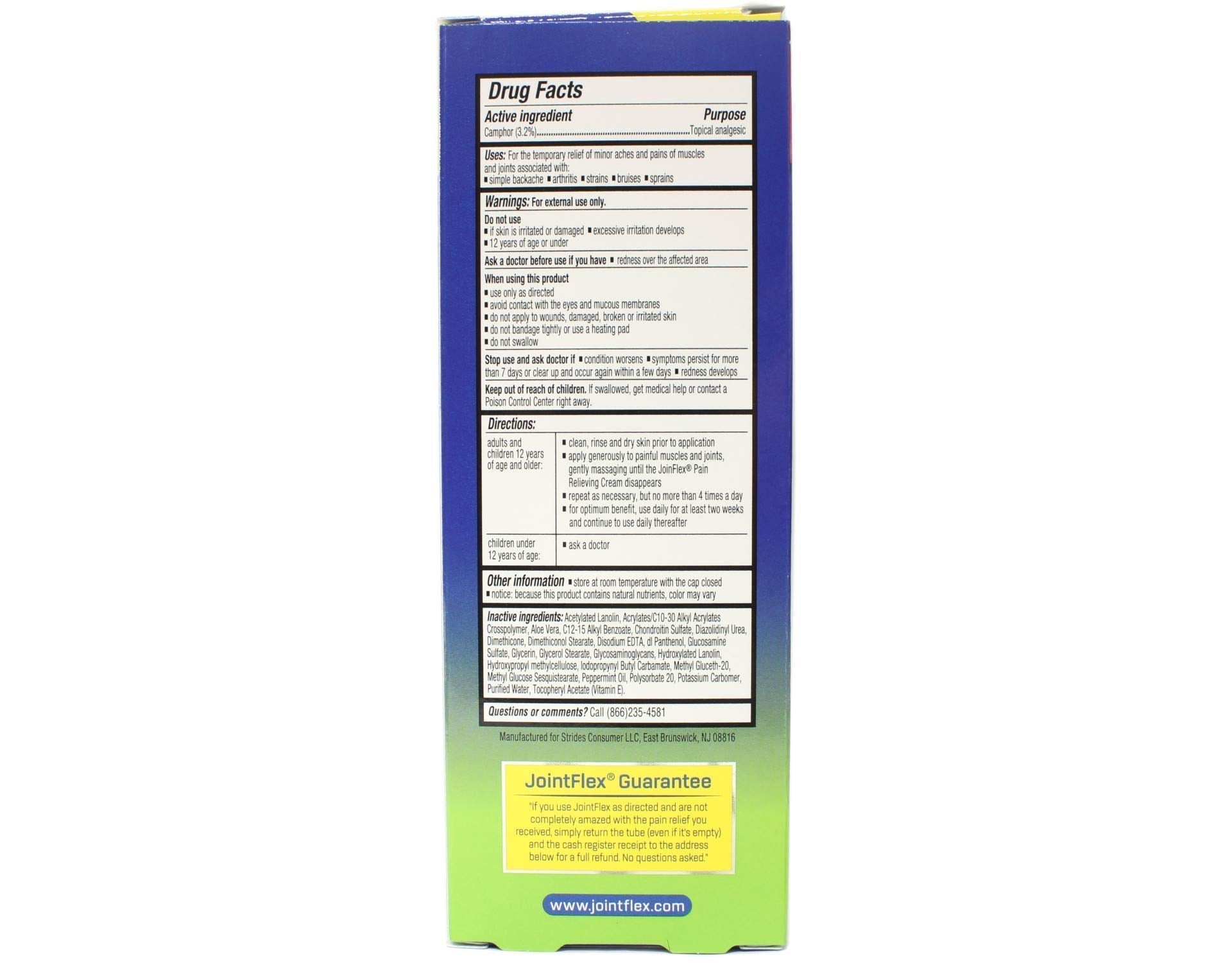 JointFlex Arthritis Pain Relief Cream, 4 oz Per Tube (4 Pack) JointFlexAu supplements