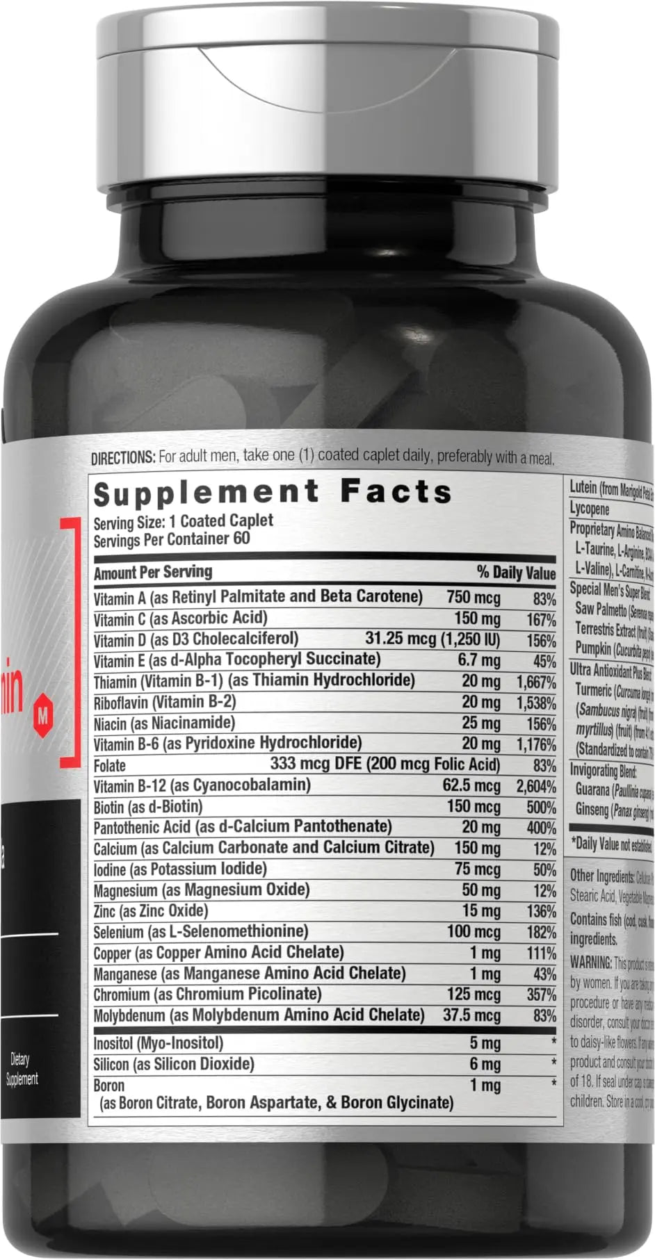 Horbäach Mens Multivitamin | 60 Caplets | Advanced Formula | with Vitamin C, D, Magnesium, Minerals & More | HorbäachAu supplements