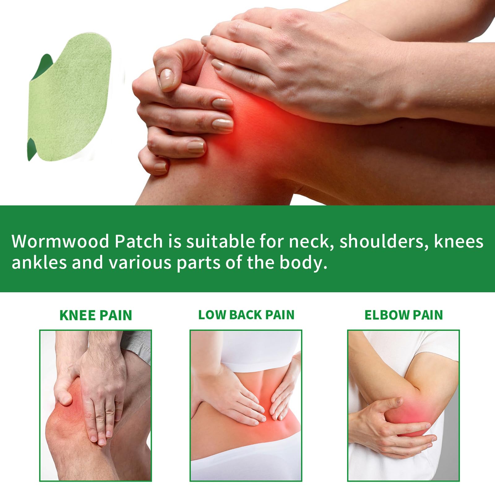 Leytearoo Knee Paches, 48PCS Herbal Knee Patch,Pain Relief Patches,One Pair Knee Sleeves,Long Lasting Relief of Joint LeytearooAu supplements