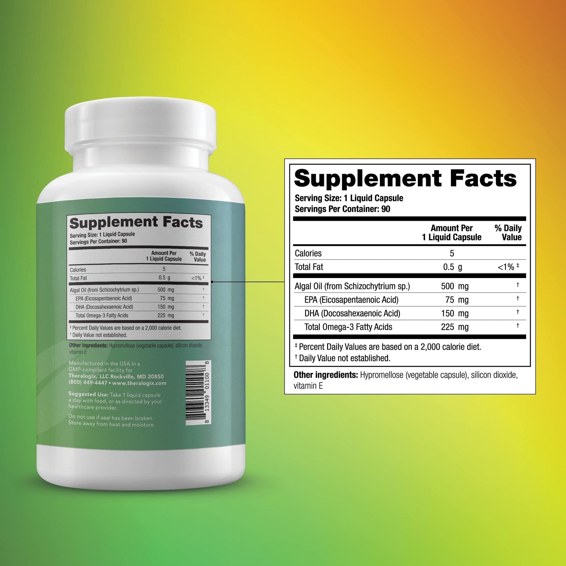 Theralogix PhytoLife Omega - 90-Day Supply - Vegan Algae Omega-3 Supplement TheralogixUS supplements