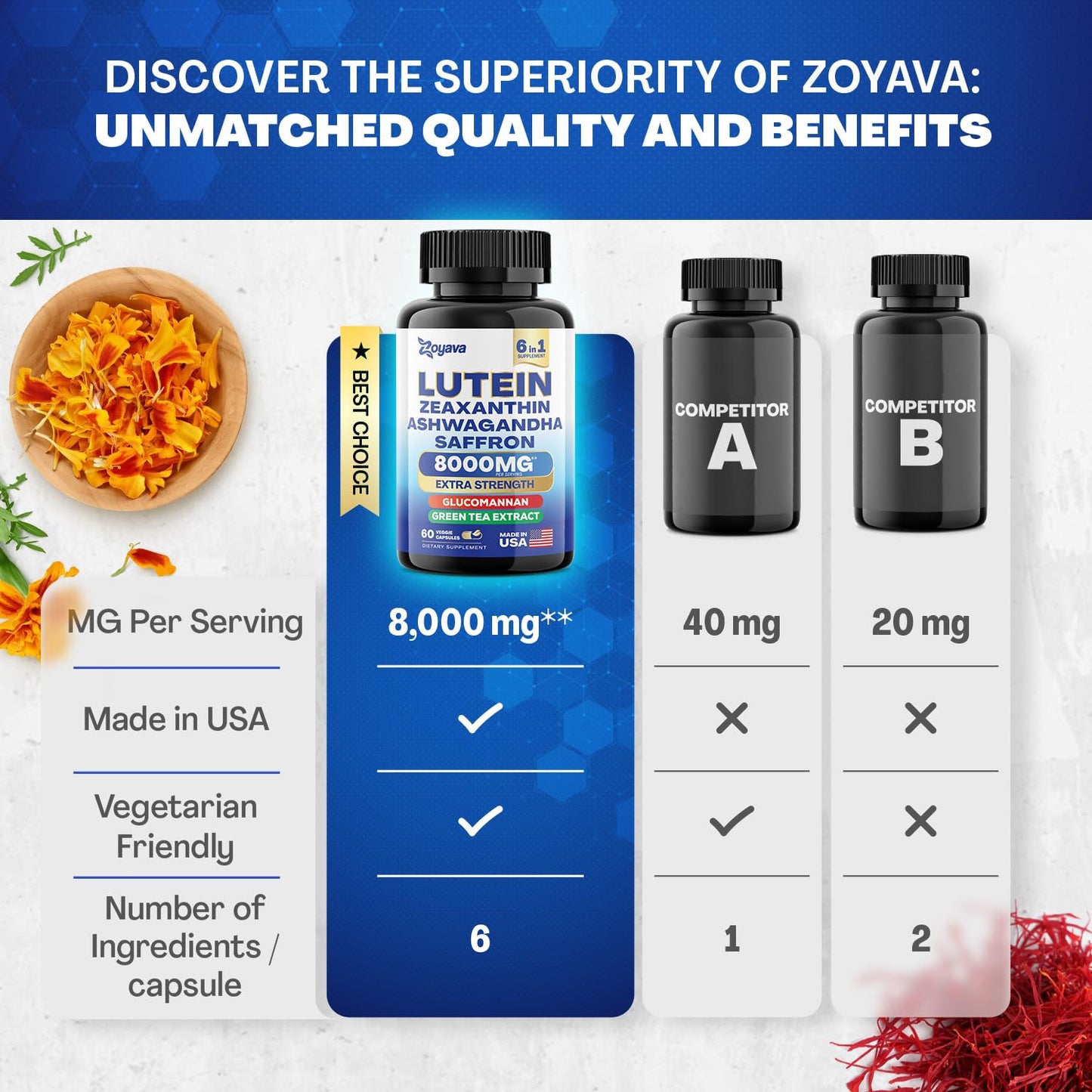 Zoyava Sea Moss 16-in-1 and Lutein 6-in-1 Bundle ZoyavaUS supplements