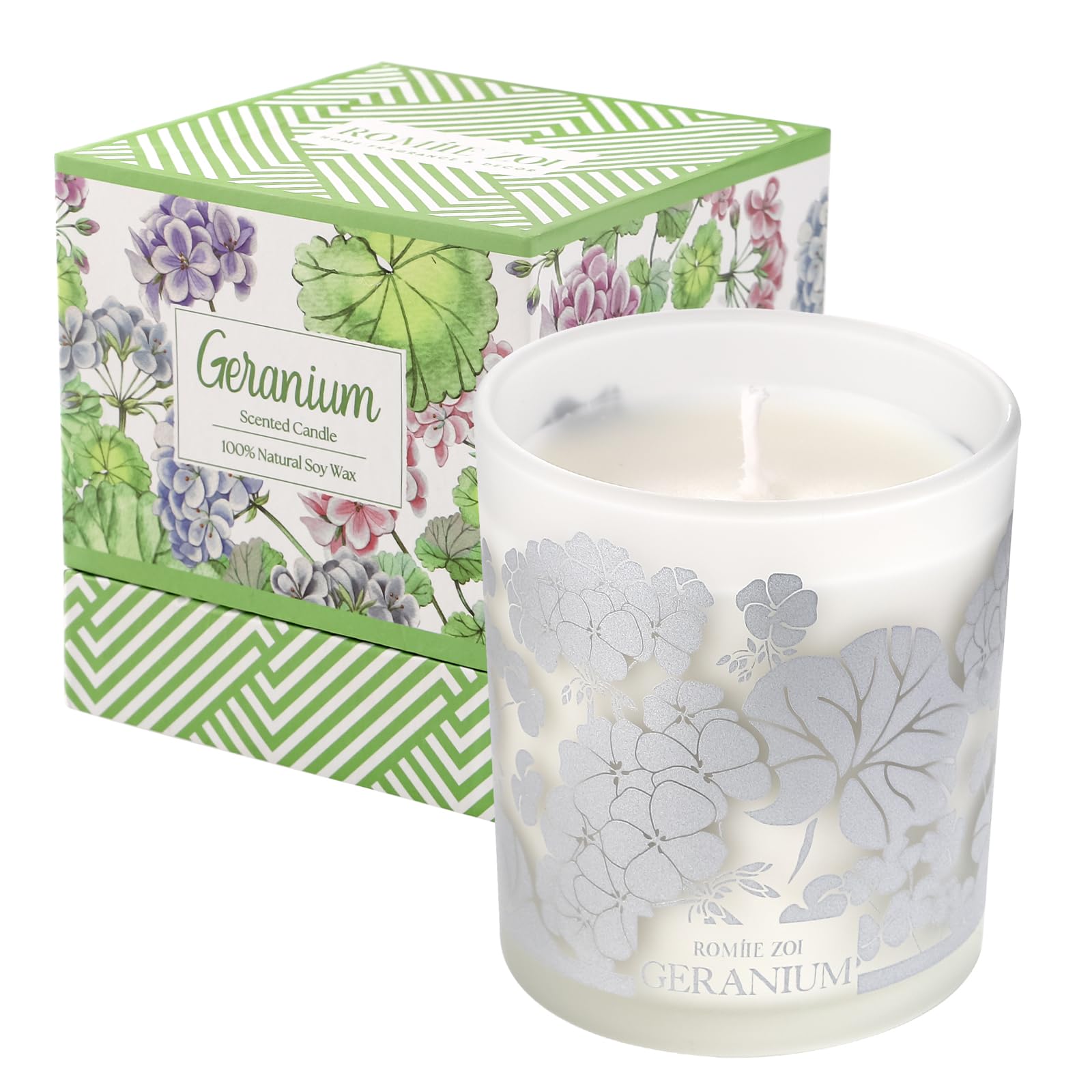 ROMIIE ZOI Scented Candle - Geranium - 6oz Aromatherapy Soy Wax Jar Candle for Home, Gifts for Women ROMIIE ZOIAu supplements
