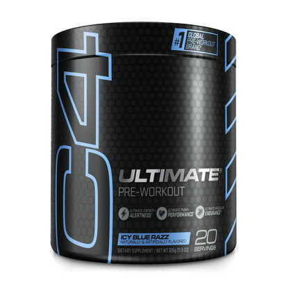 Cellucor C4 Ultimate Pre Workout Powder ICY Blue Razz - Sugar Free Preworkout CellucorUS supplements