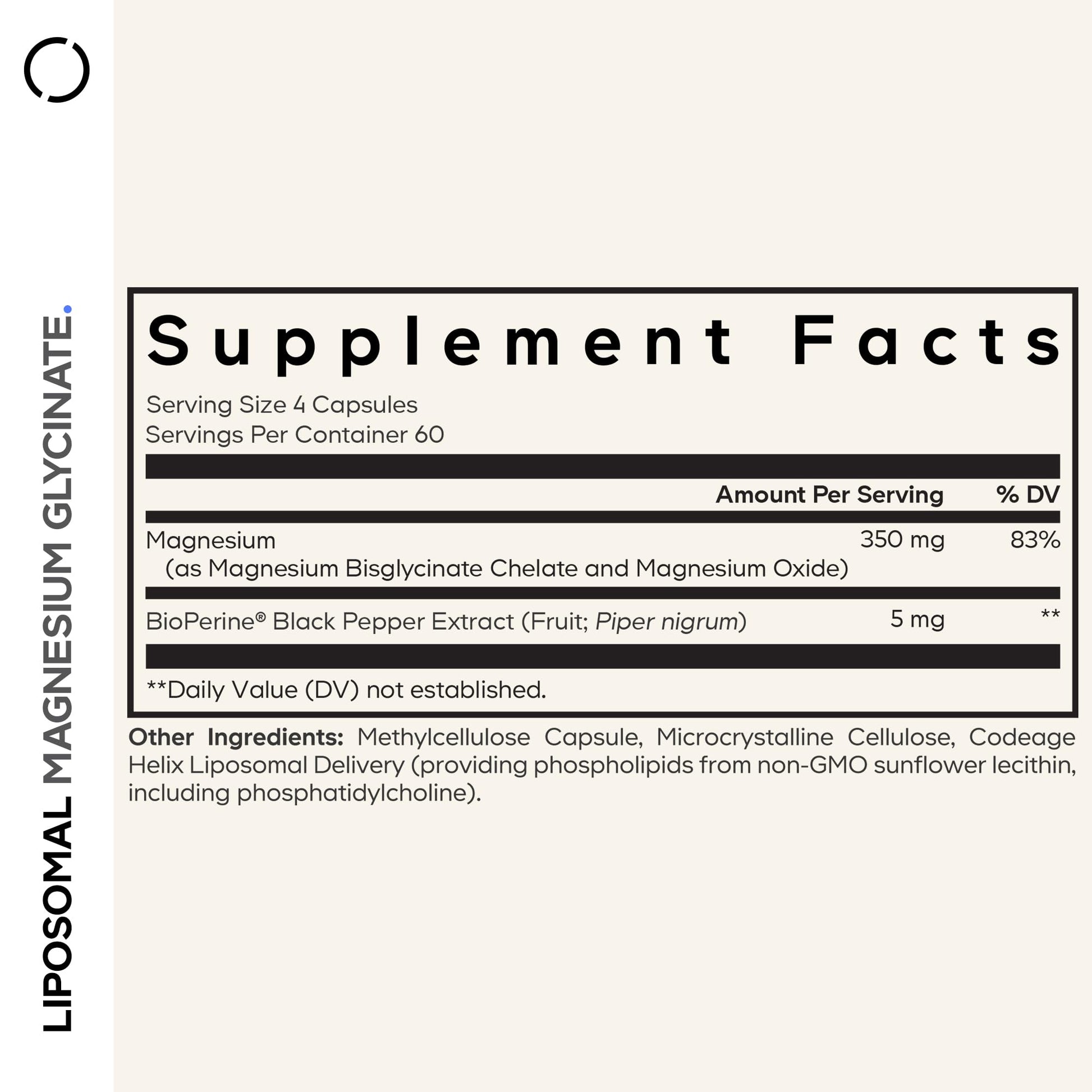 Codeage Liposomal Magnesium Glycinate Supplement, 2-Month Supply, Bisglycinate Magnesium Chelate, Chelated Magnesium Mineral Pills, BioPerine Black Pepper Vitamins Capsules, Non-GMO Vegan, 240 ct CodeageAu supplements