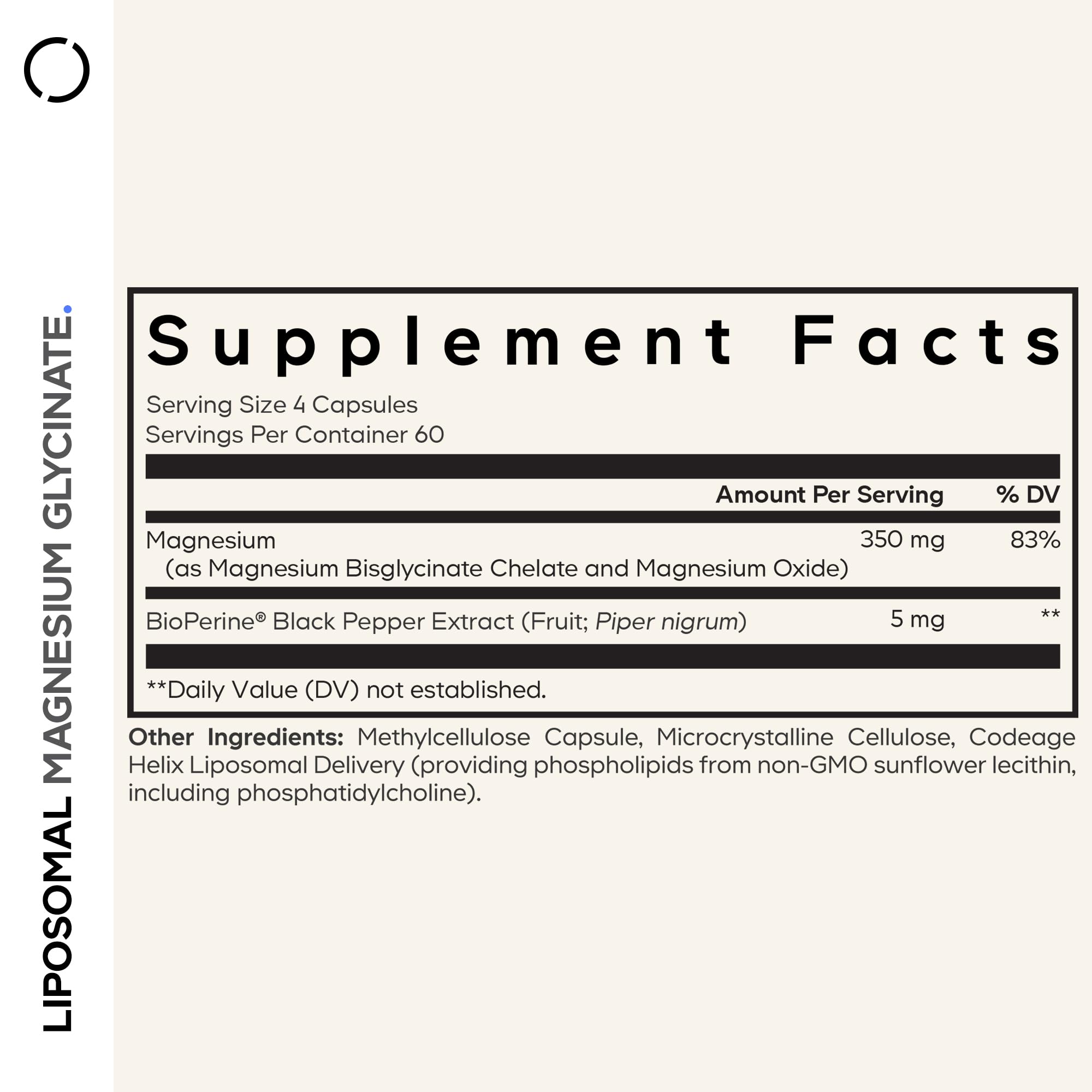 Codeage Liposomal Magnesium Glycinate Supplement, 2-Month Supply, Bisglycinate Magnesium Chelate, Chelated Magnesium Mineral Pills, BioPerine Black Pepper Vitamins Capsules, Non-GMO Vegan, 240 ct CodeageAu supplements
