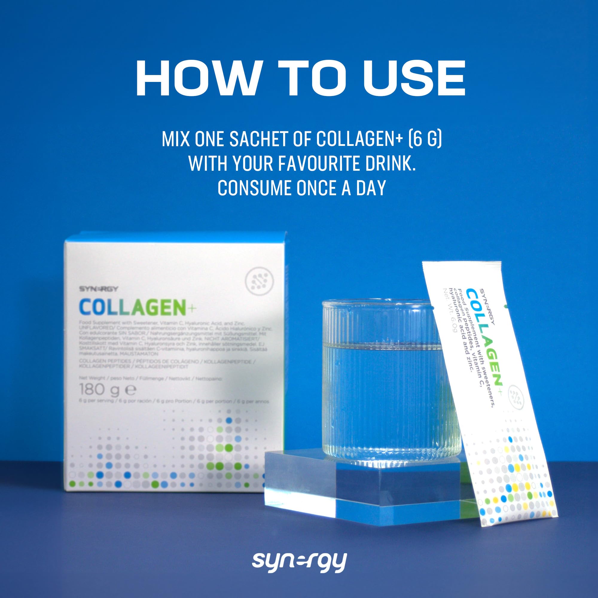 Synergy Worldwide Collagen+ 30 doses | 5810mg Collagen with Vitamin C, Hyaluronic Acid and Zinc Synergy WorldwideAu supplements