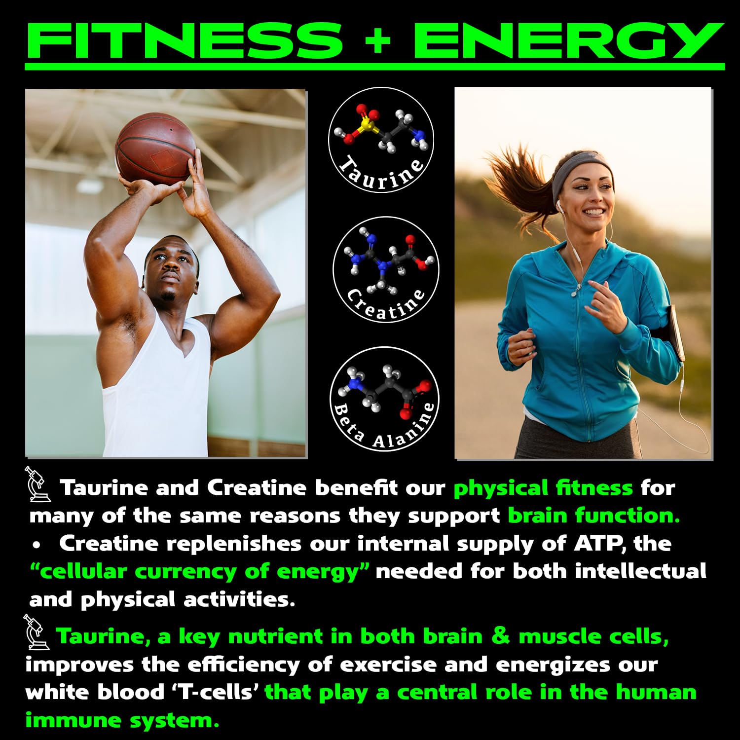 Vegan Brain & Body Boost: The Cherry On Top of A Plant-Based Lifestyle | Working Intelligence | Anti-Aging | Physical Fitness | Vegan Amino Acids - Creatine, Taurine & Beta Alanine | 40 Servings/300g Vegan Brain FoodAu supplements