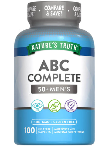 Nature's Truth Men's 50+ Multivitamin | with Vitamins A, C, E, B6 & B12 | 100 Count | Non-GMO & Gluten Free Nature's TruthAu supplements