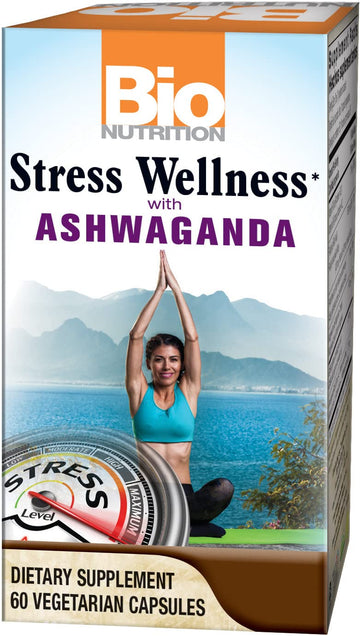 Bio Nutrition Stress Wellness with Ashwagandha, 60 Vegetarian Capsules Bio NutritionAu supplements