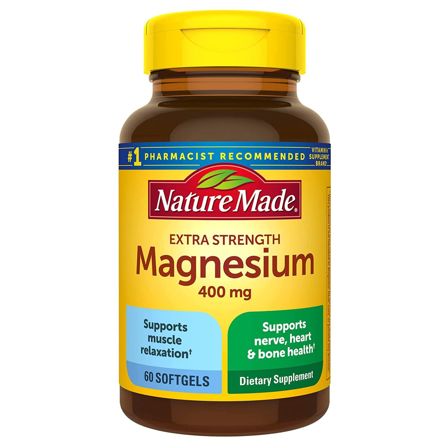 Nature Made Extra Strength Magnesium Oxide 400 mg, Dietary Supplement Nature MadeUS supplements
