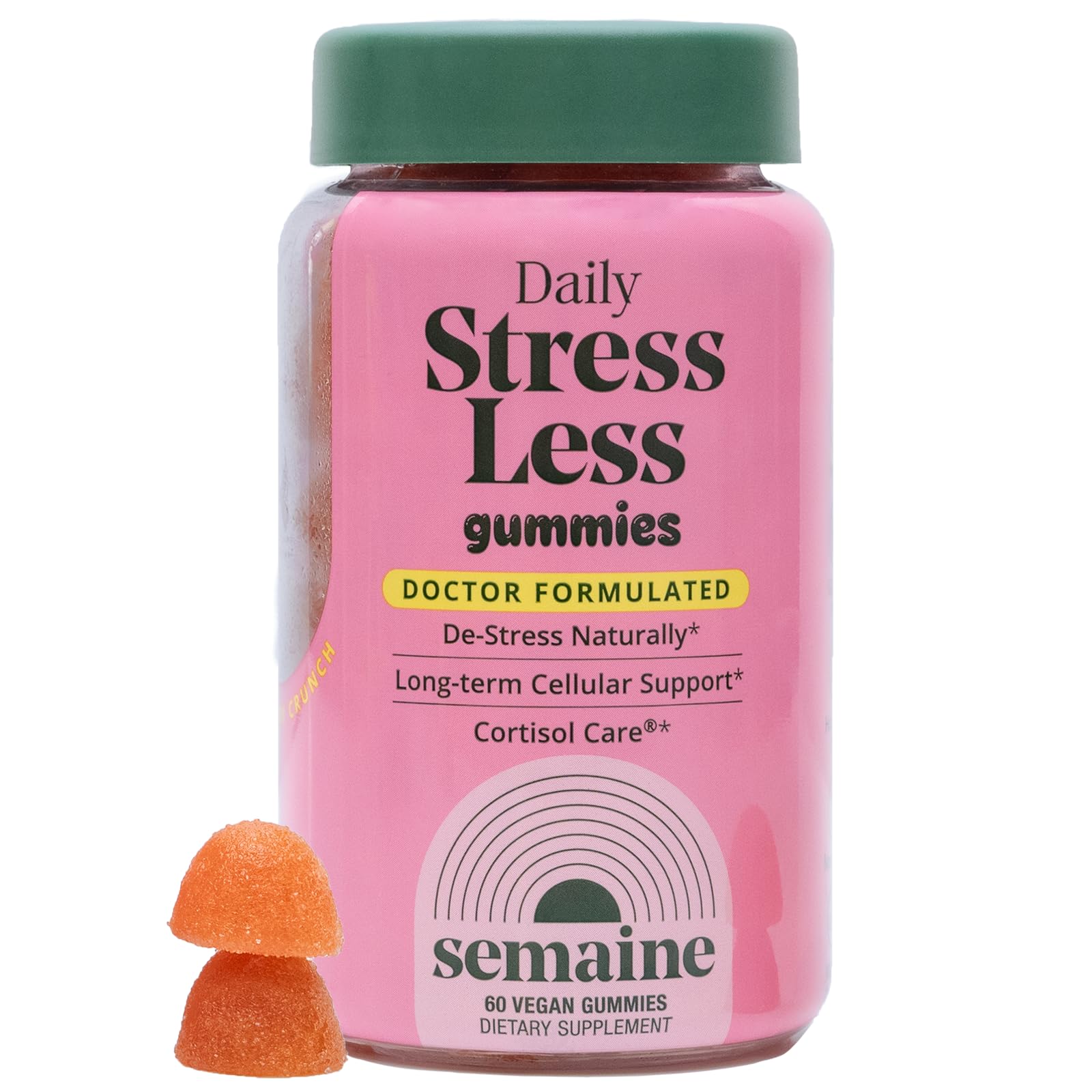 Semaine Stress Less Gummy with Cortisol Care™ 60 Count – Daily Support for Stress, Mood & Sleep SemaineAu supplements