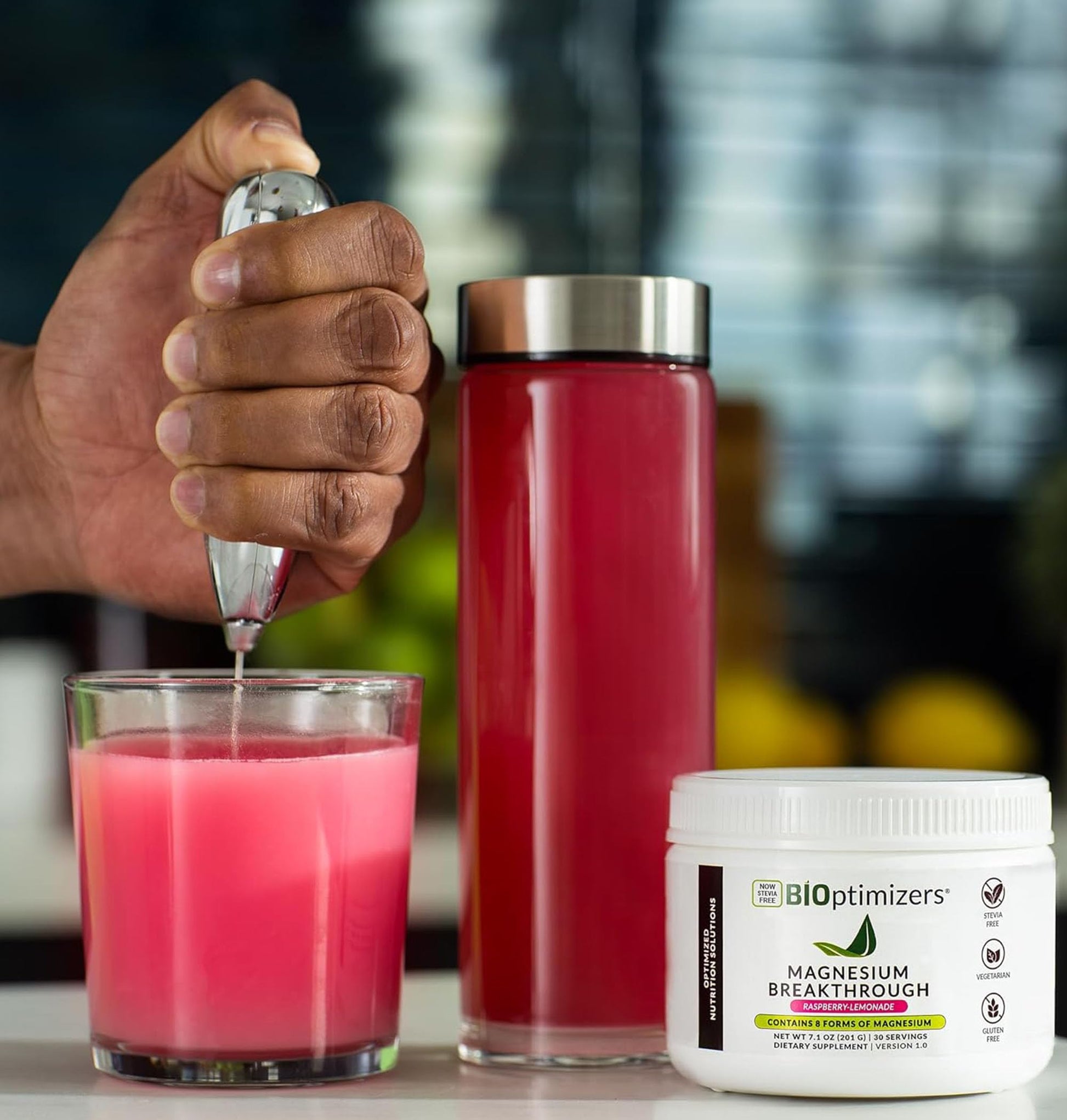BIOptimizers Magnesium Breakthrough Drink - 8 Forms of Magnesium, Electrolytes, Sleep Health, Stress, Muscle Recovery, Heart Support | Glycinate, Citrate, Malate- Tart Cherry BIOptimizersAu supplements