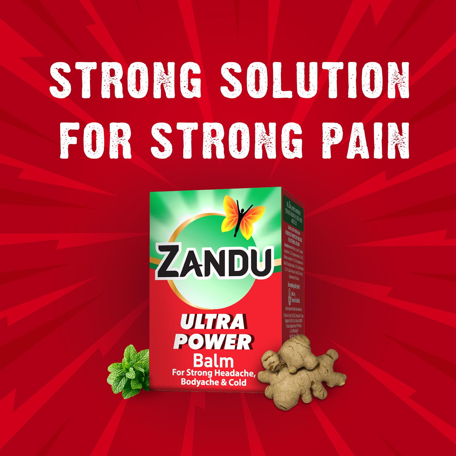 Zandu Ultra Red Balm | Ayurvedic Balm with Menthol, Camphor, Eucalyptus Oil | Relieves from Bodyache, Cold & Muscle Stiffness | Non Greasy & Fast Acting | 0.85 Fl Oz (Pack of 1) ZanduAu supplements