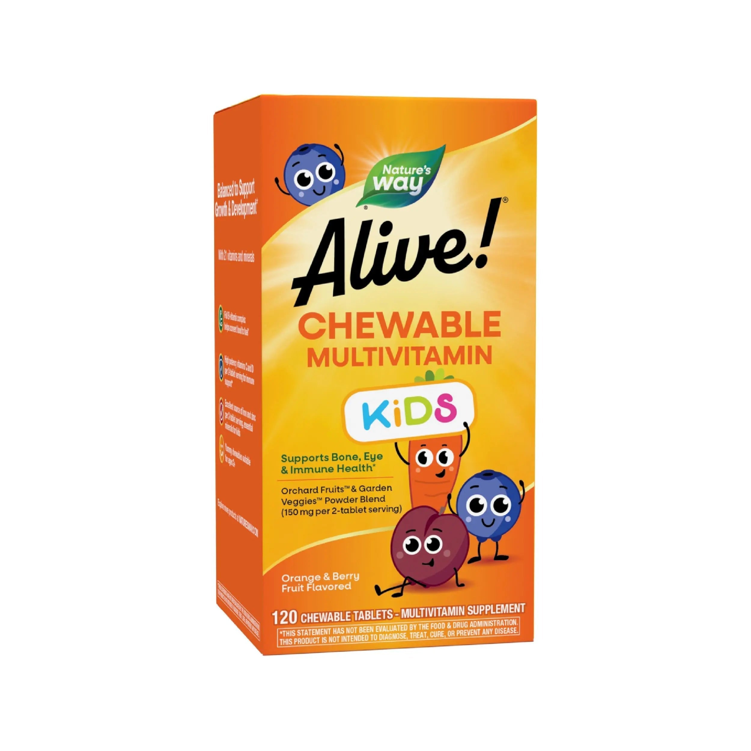 Alive! Children's Multi-Vitamin Chewable - 120 Chewable Tablets by Nature's Way Nature's WayAu supplements