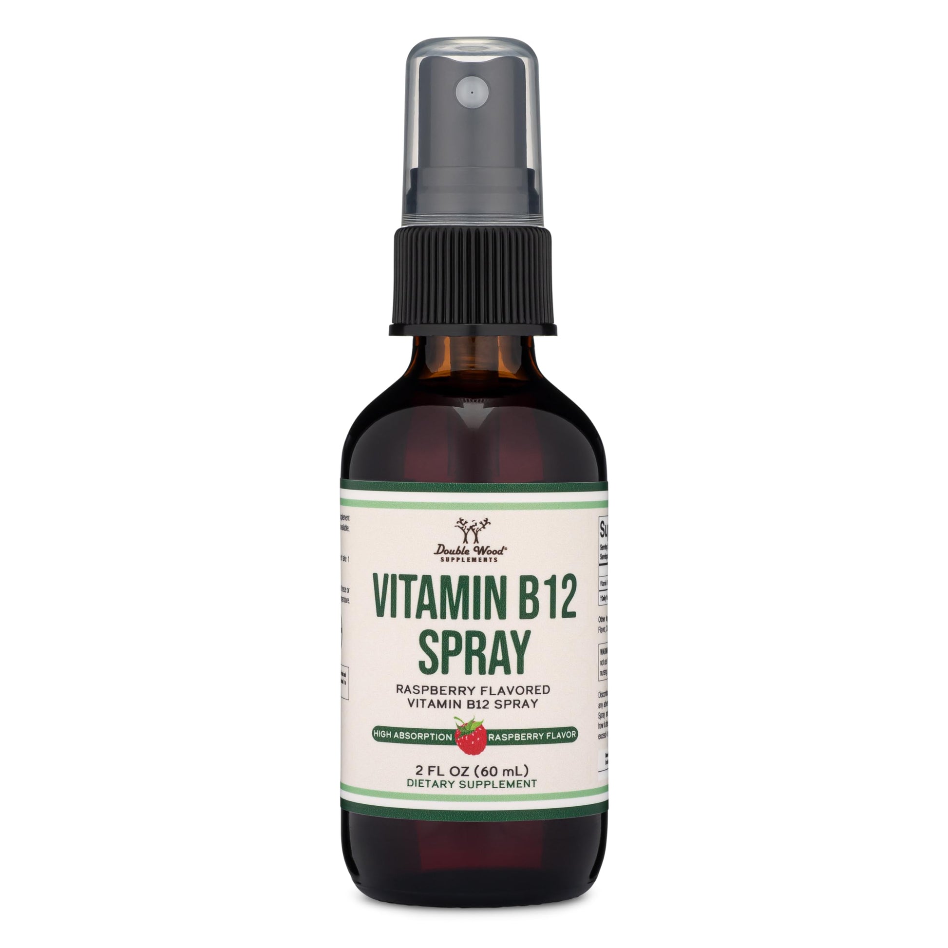 Vitamin B12 Sublingual Spray (2 Spray Dose of Vitamin 12 1000mcg, 3 Spray Serving Size Double Wood SupplementsAu supplements