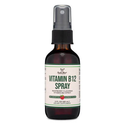 Vitamin B12 Sublingual Spray (2 Spray Dose of Vitamin 12 1000mcg, 3 Spray Serving Size Double Wood SupplementsUS supplements