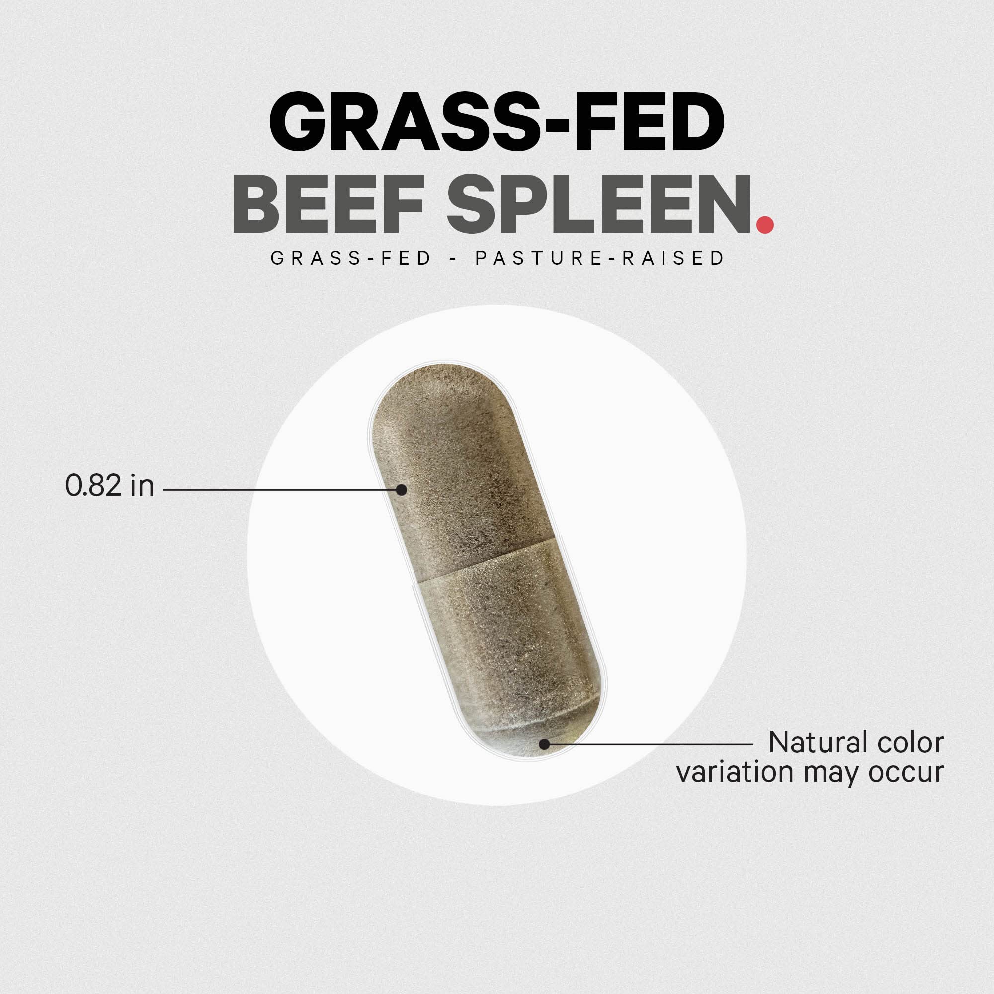 Codeage Grass Fed Beef Spleen Supplement - 2-Month Supply - Freeze Dried, Non-Defatted, Desiccated Bovine Pills Glandulars Meat – Pasture Raised Beef Vitamins for Spleen -180 Capsules CodeageAu supplements