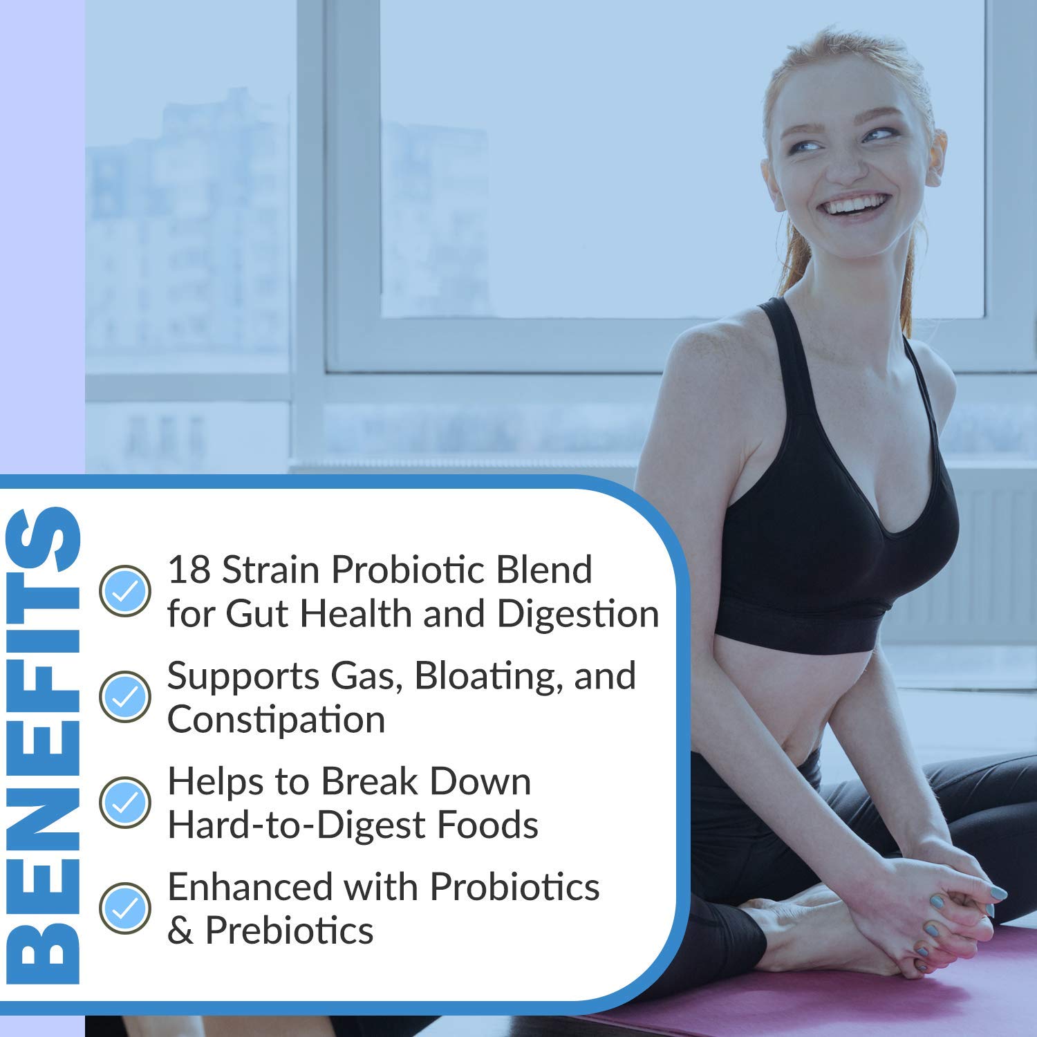 Instant Digest Complete 2-in-1 Probiotic Digestive Enzymes, 60 Capsules Instant BrandsAu supplements