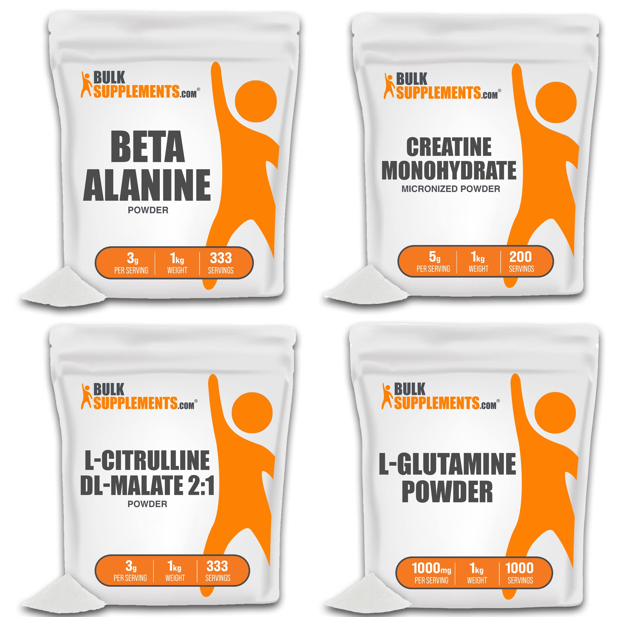 BULKSUPPLEMENTS.COM Beta Alanine Powder 1KG, with Creatine Monohydrate Powder BULKSUPPLEMENTS.COMAu supplements