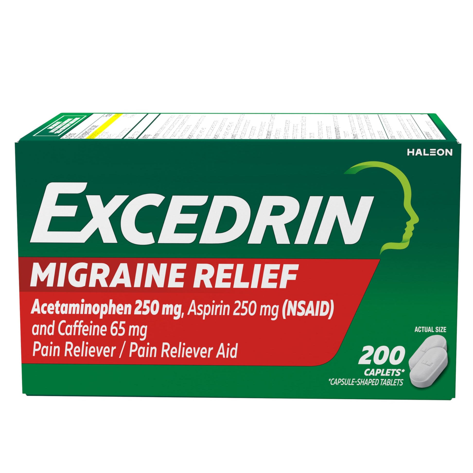 Excedrin Migraine Relief Caplets to Alleviate Migraine Symptoms - 200 Count ExcedrinAu supplements