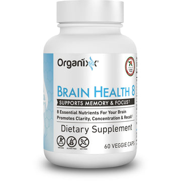 Organixx Ageless Brain Powerful Brain Health Supplement to Support Brain Function, Clarity, Focus, Re-Energize Brain Cells, Helps Promote a Balanced Mood, Gluten Free, Non GMO, 60 Vegetarian Capsules OrganixxAu supplements