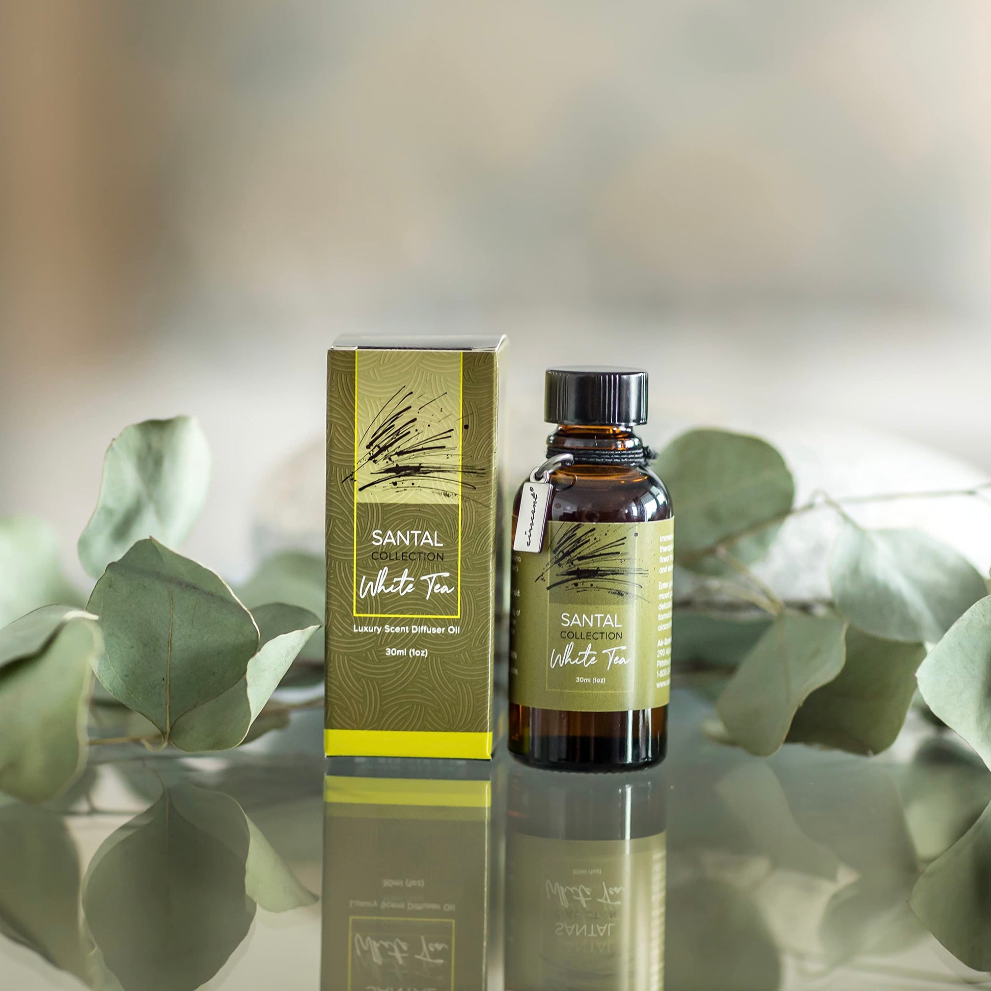 Santal White Tea Diffuser Oil - Air-Scent Aroma and Essential Oil Blend for Aromatherapy Diffusers - 30 Milliliter Air-ScentAu supplements