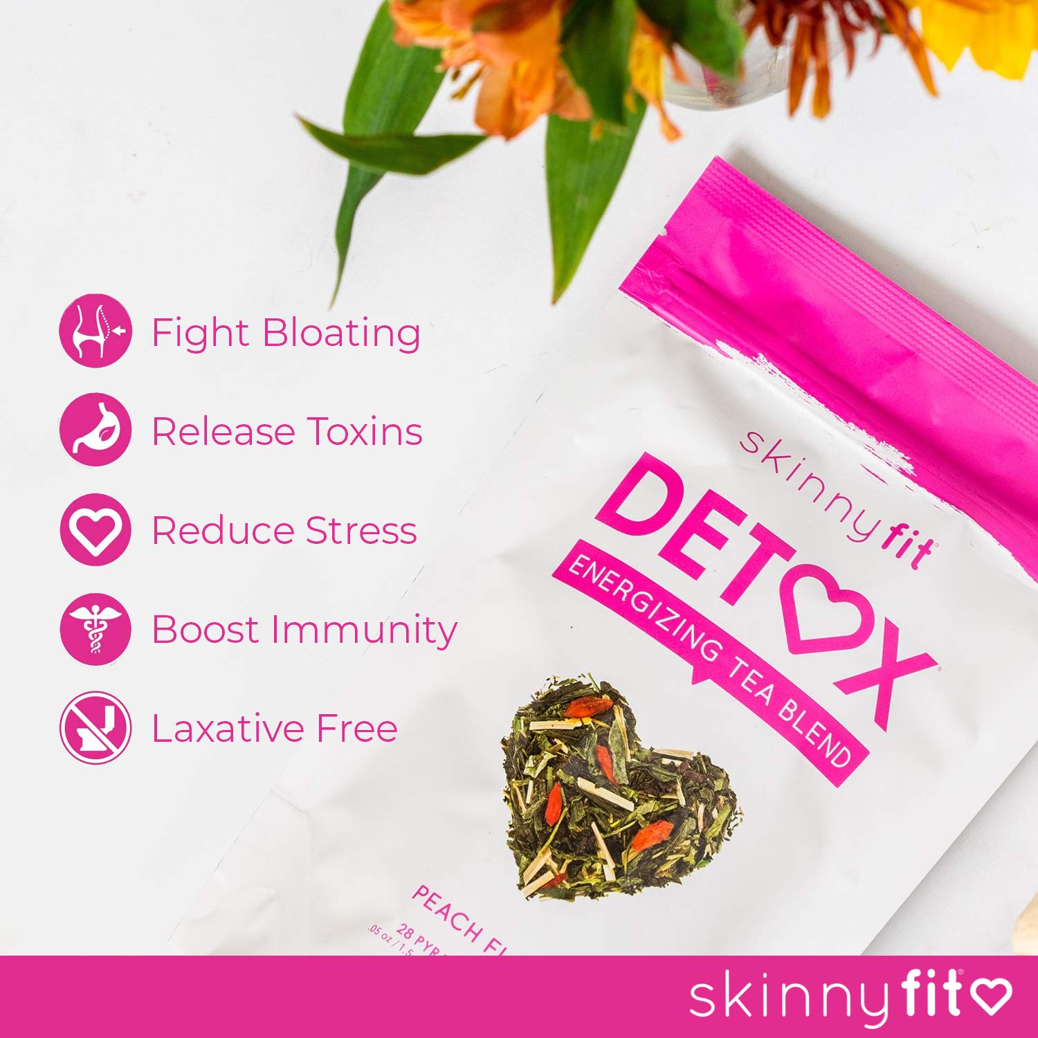 SkinnyFit Detox Tea: All-Natural, Laxative-Free, Supports A Healthy Weight SkinnyFitAu supplements