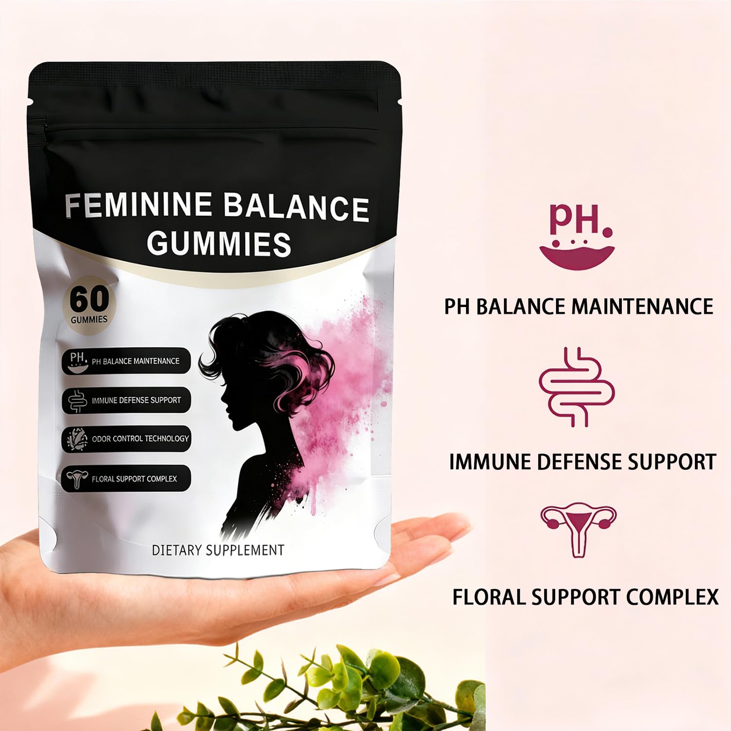 Pineapple Feminine Balance Gummies with Probiotics | Support for pH Balance & Freshness | Daily Intimate Wellness Support | Sugar-Free, Vegan | 60 Count (2) Nuora BalanceAu supplements