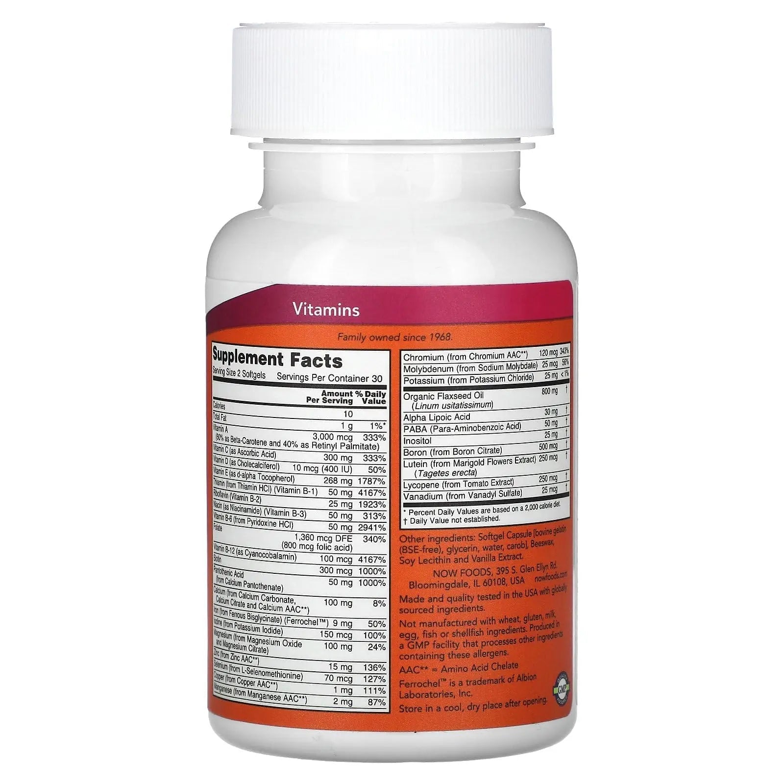 Now Foods Liquid Multi Softgels 60 Sgels NOW FoodsAu supplements