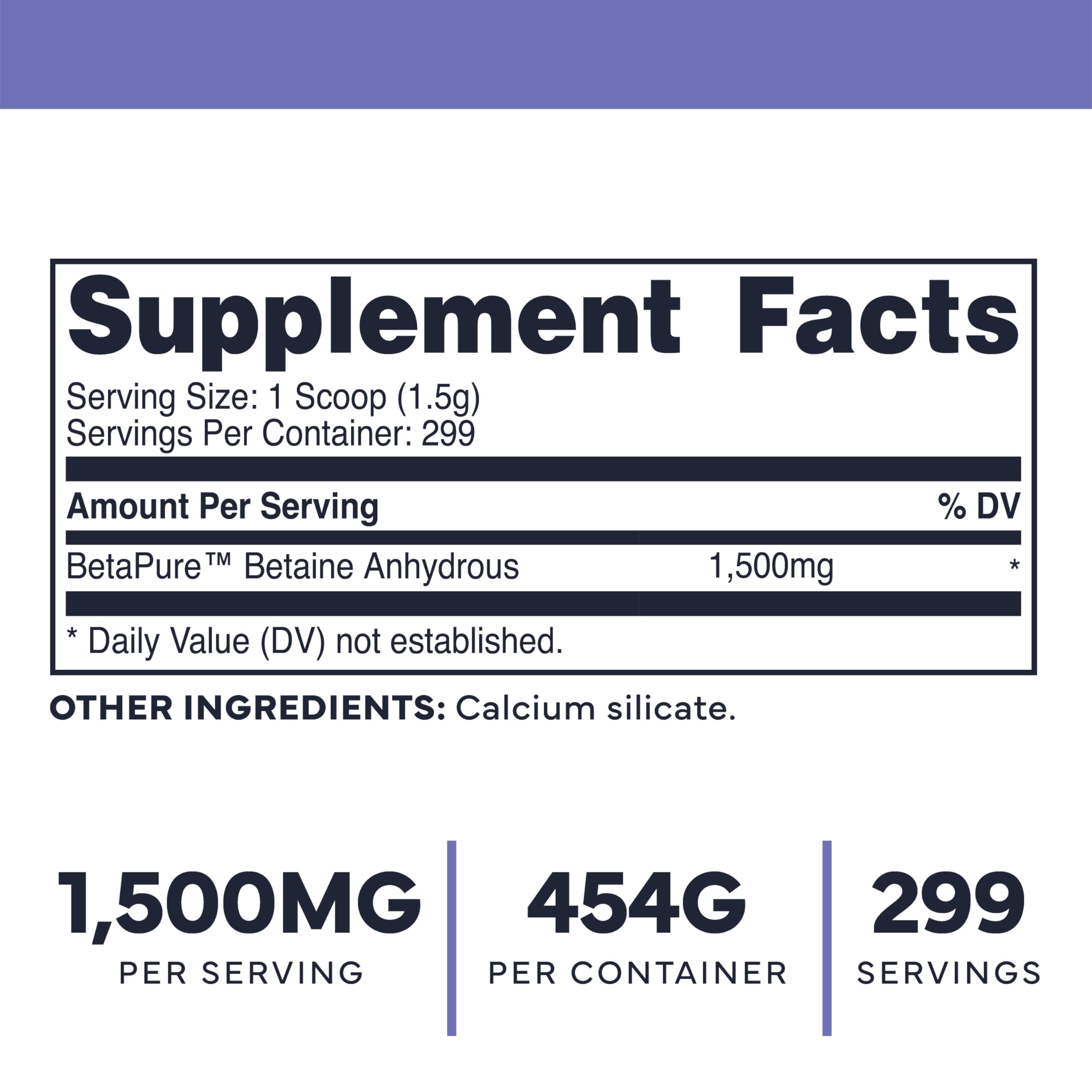 Type Zero Betaine Anhydrous Powder (1 LB) Unflavored - Clean Betaine Anhydrous Supplement, TMG, Trimethylglycine, 1,500mg Per Serving, Keto, GMO-Free Type ZeroUS supplements