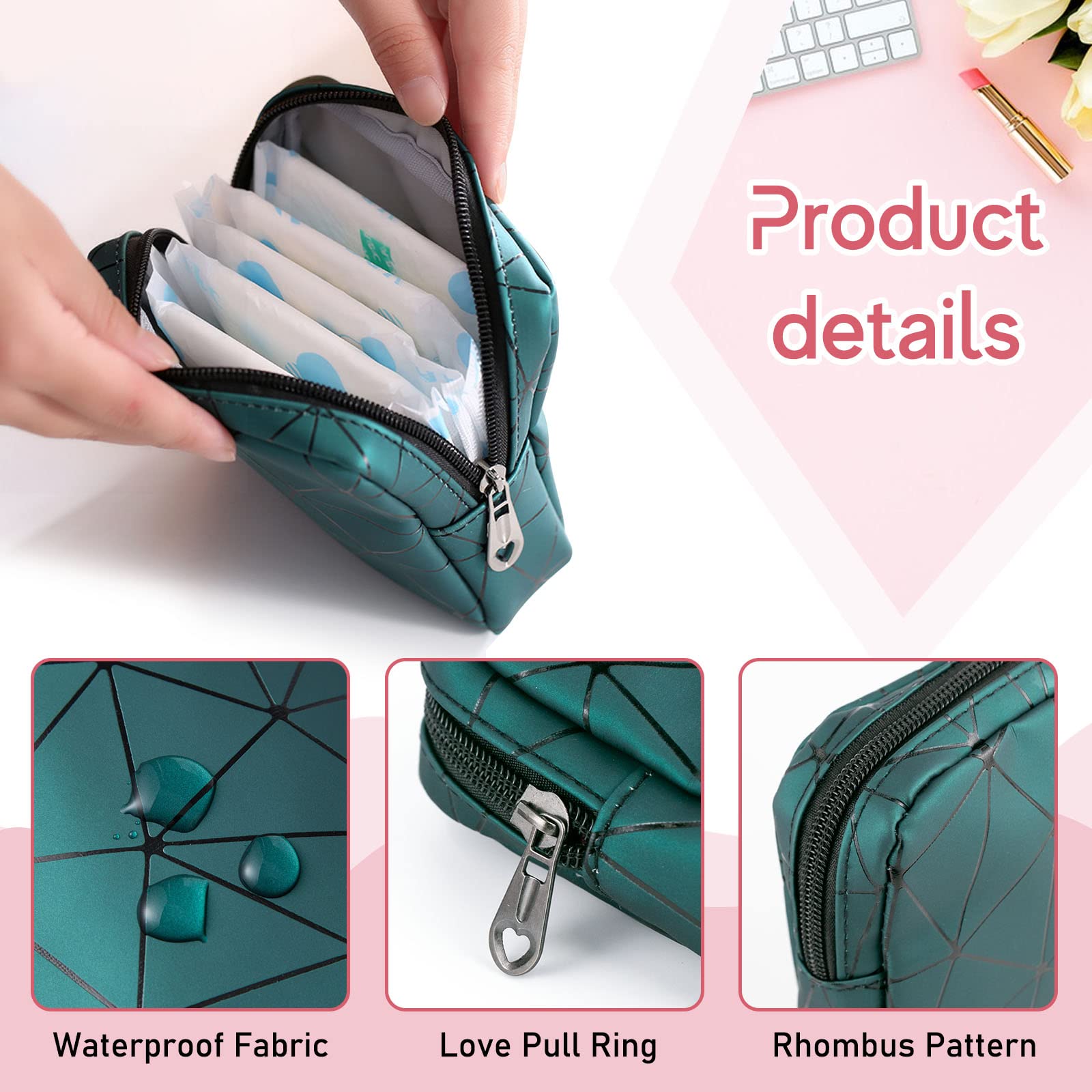 Sanitary Napkin Storage Bags 4PCS Menstrual Cup Pouches Nursing Pad Holder Tampon Bags BisanzoyaAu supplements