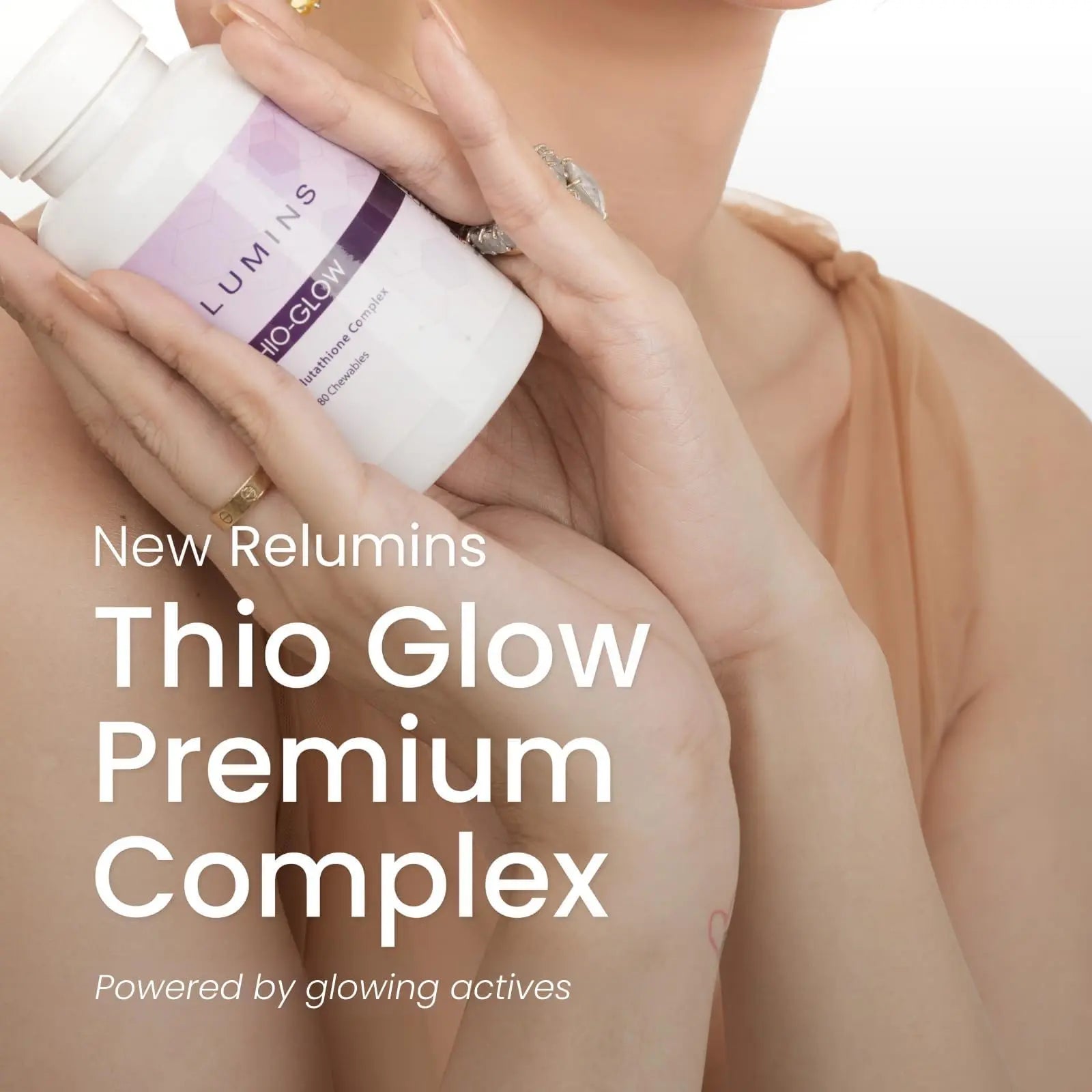 Relumins Thio-Glow Chewable Sublingual Glutathione Complex with Biotin, VIT C & E, Plus Grapeseed Polyphenols – 330mg Gluta Per Serving – 4X Effective, Ultimate Wellness Gift for Moms x 3 Bots Reluminsnz supplements