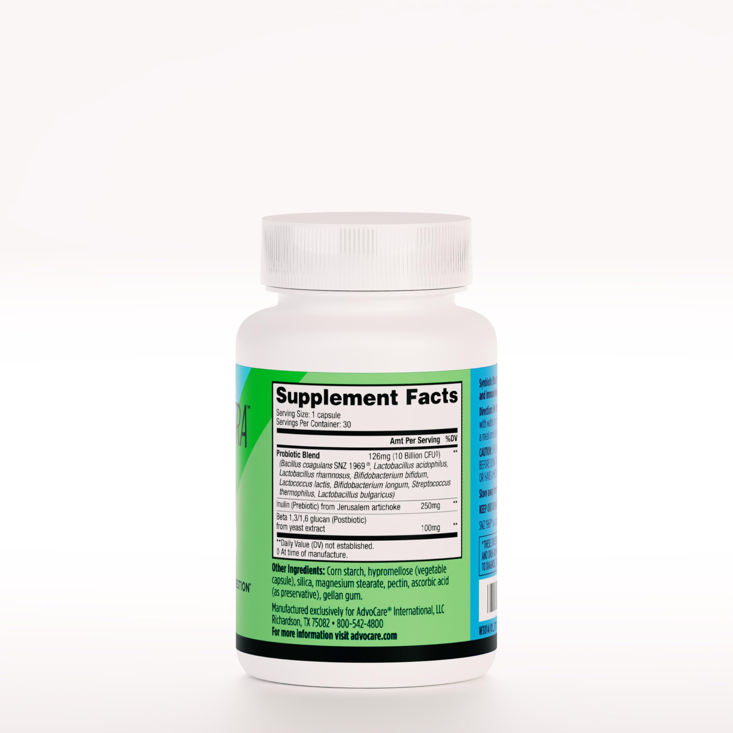 AdvoCare Synbiotic Ultra - Digestive & Gut Health Supplement - Offers Immune Support* - Includes Prebiotics, Probiotics & Postbiotics - 30 Capsules AdvoCareAu supplements