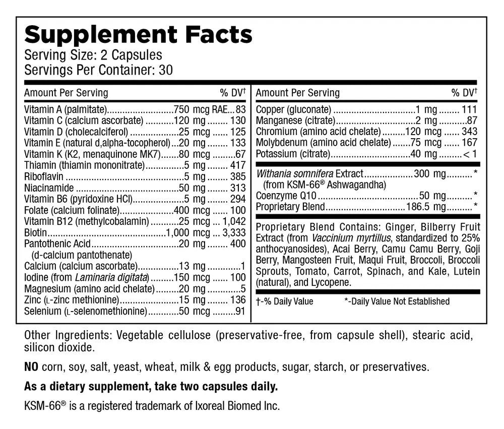 Mt. Angel Vitamins - Daily Womens Multivitamin - Adult Formula with Iron, Calcium, KSM-66 Ashwaganda, and a Potent Proprietary Herbal Blend Mt. Angel VitaminsAu supplements