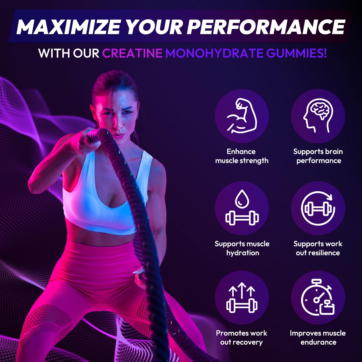AEQNJV Creatine Gummies Monohydrate Complex for Men & Women, 9000MG Creatine Pre-Workout Supplement Enhance Muscle Strength Recovery Cognitive Health & Memory, 120 Gummies Sugar Free Vegan Non-GMO AEQNJVAu supplements