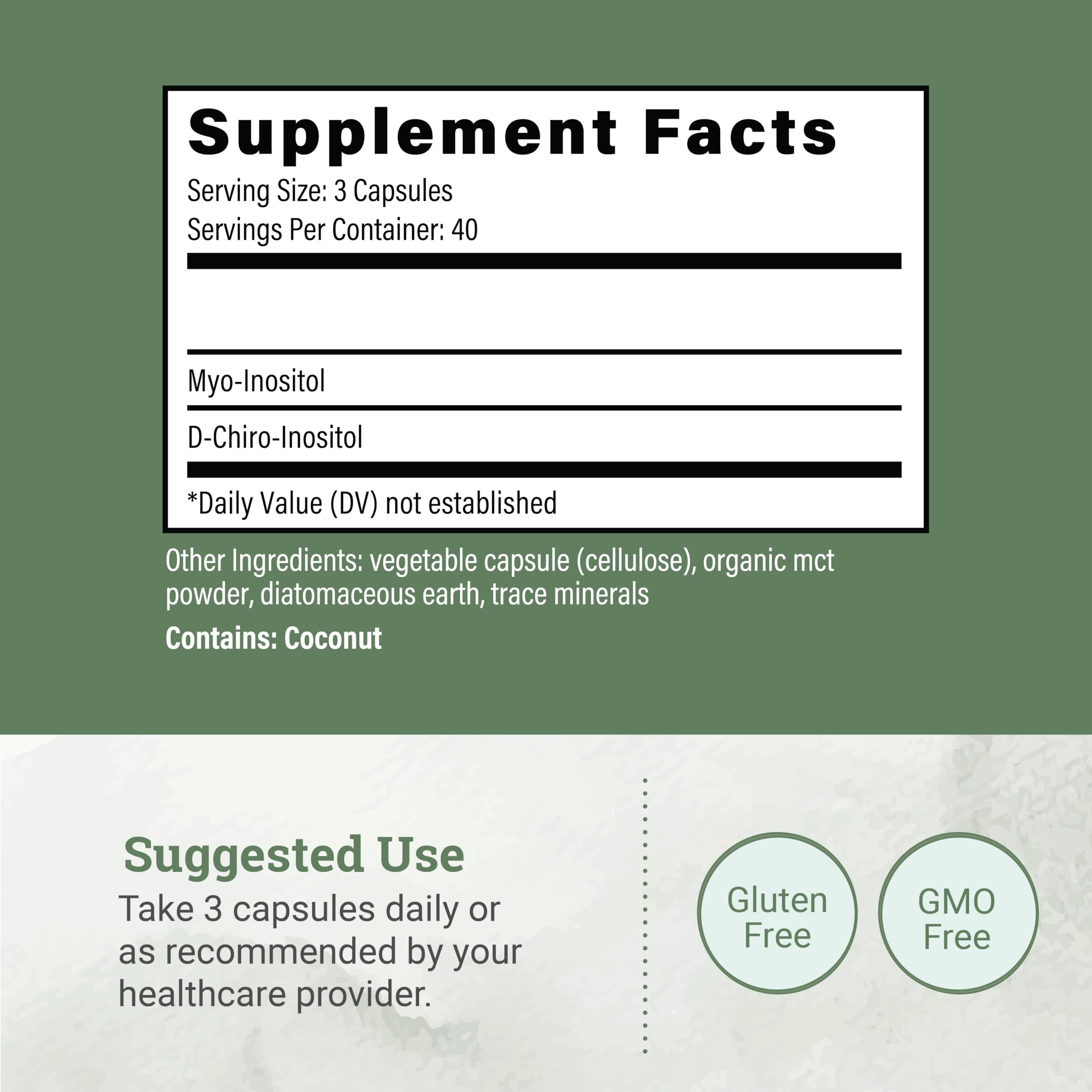 Earth Harmony Myo-Inositol & D-Chiro Inositol Supplement for Women, Ovarian & Hormone Balance for Women - Supports Normal Cycles, Fertility Supplement (120 Capsules) Earth Harmony NaturalsAu supplements