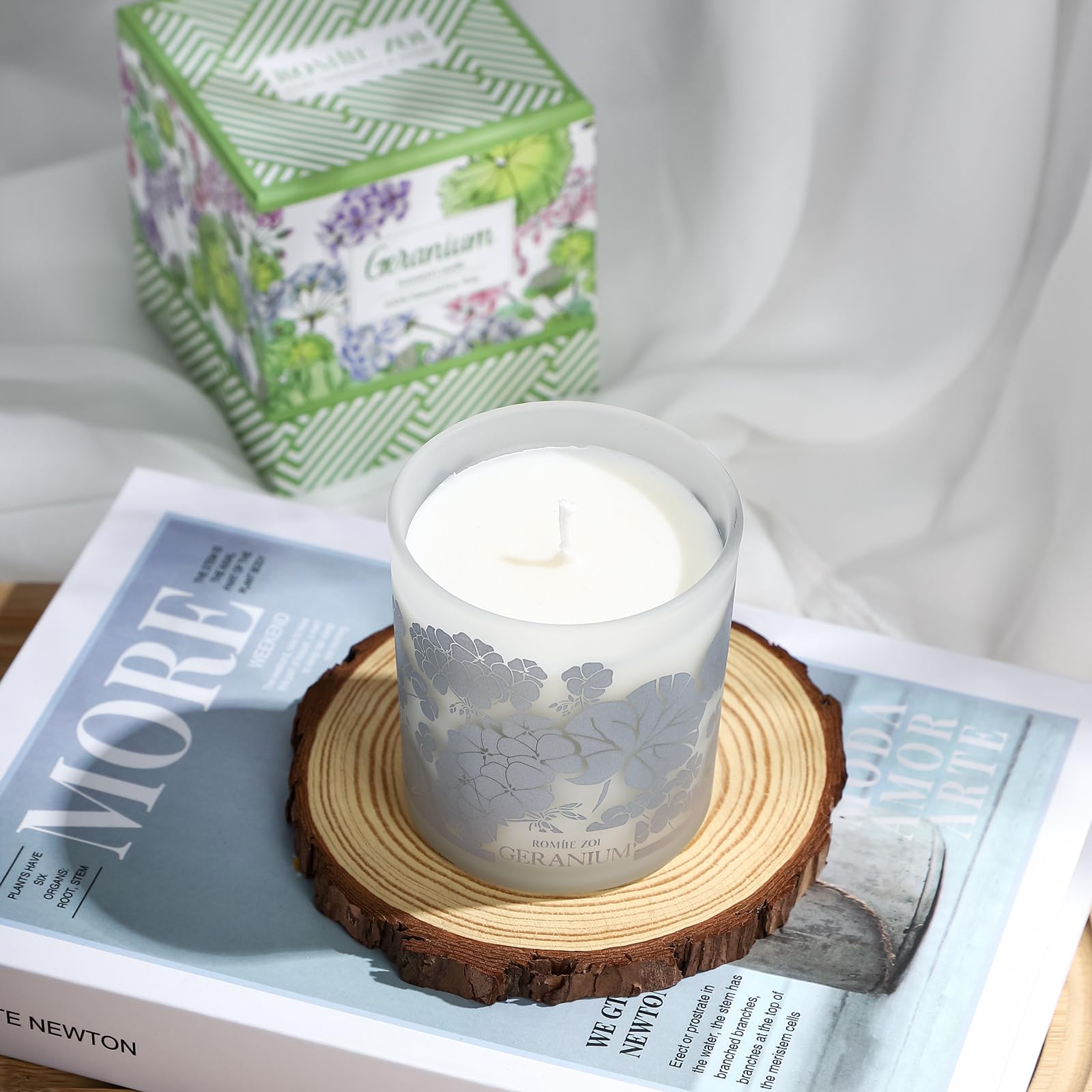 ROMIIE ZOI Scented Candle - Geranium - 6oz Aromatherapy Soy Wax Jar Candle for Home, Gifts for Women ROMIIE ZOIAu supplements