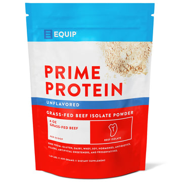 Equip Foods Prime Protein - Grass Fed Beef Protein Powder Isolate - Paleo and Keto Friendl EquipUS supplements