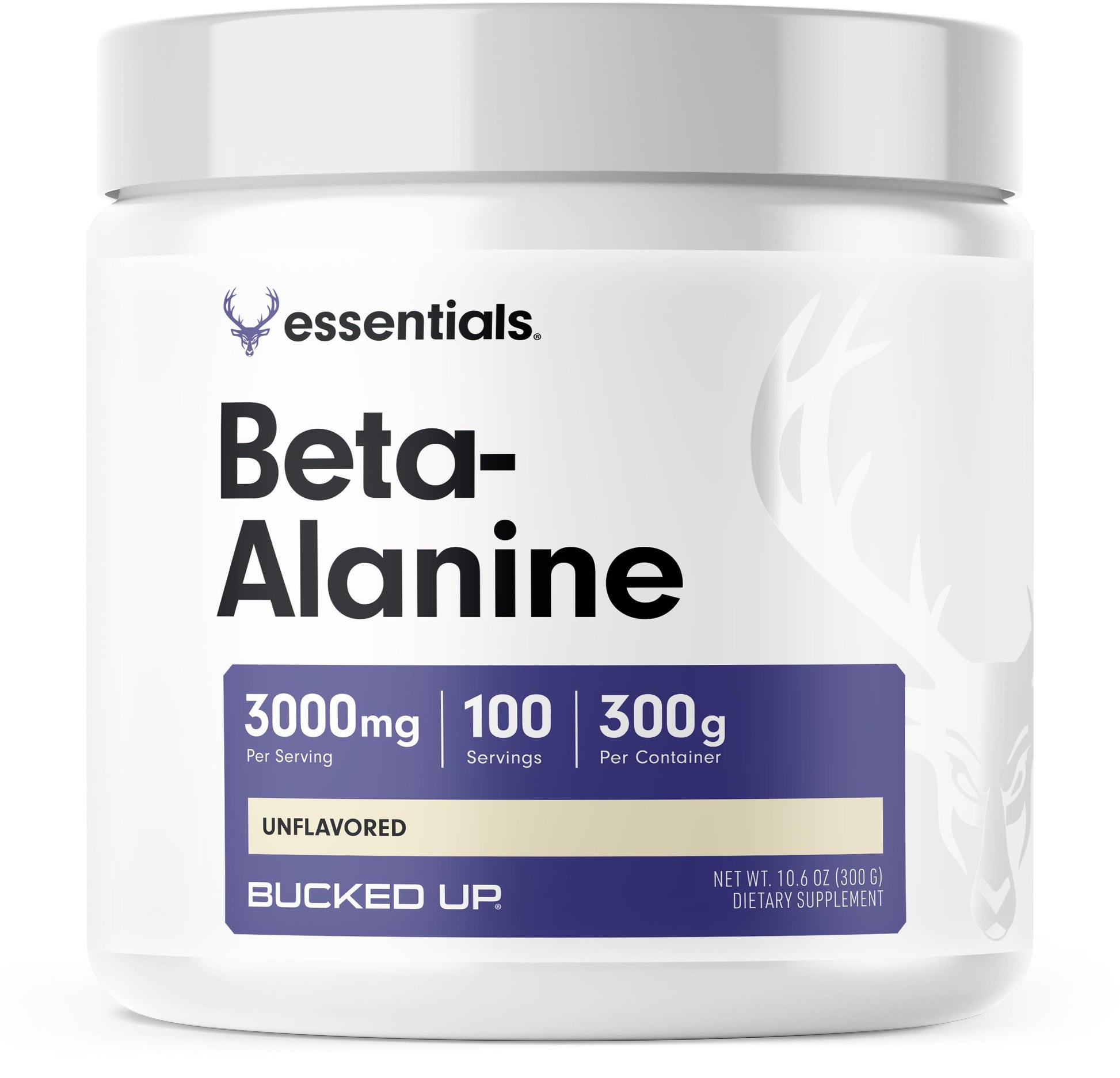 Bucked Up Beta Alanine 300mg Powder, Non-GMO, Gluten-Free, Unflavored (100 Servings) Bucked UpAu supplements