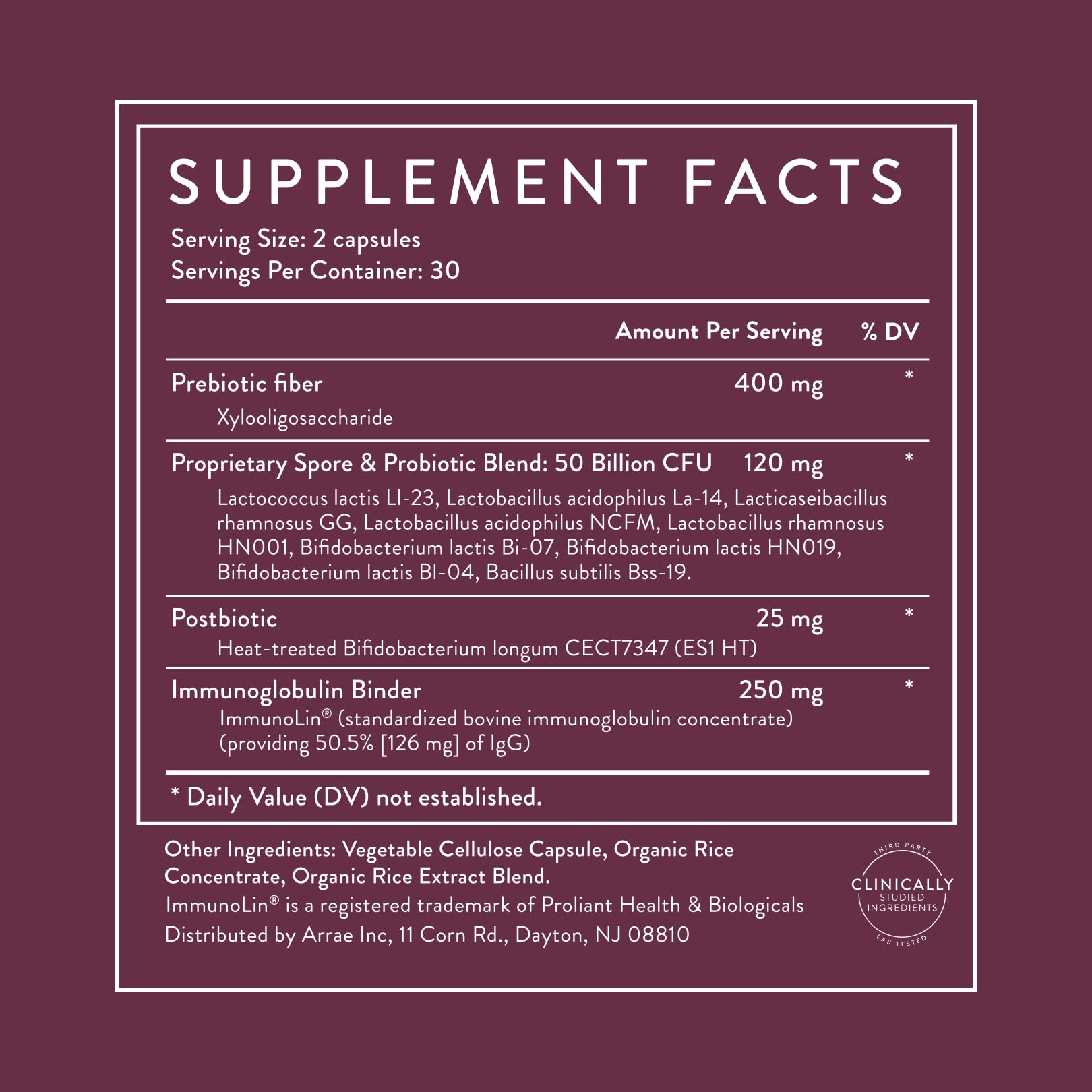 Arrae Tribiotic, Probiotics for Women, Support for Vaginal pH Balance, Gut, Immune, and Feminine Health, Prebiotics,