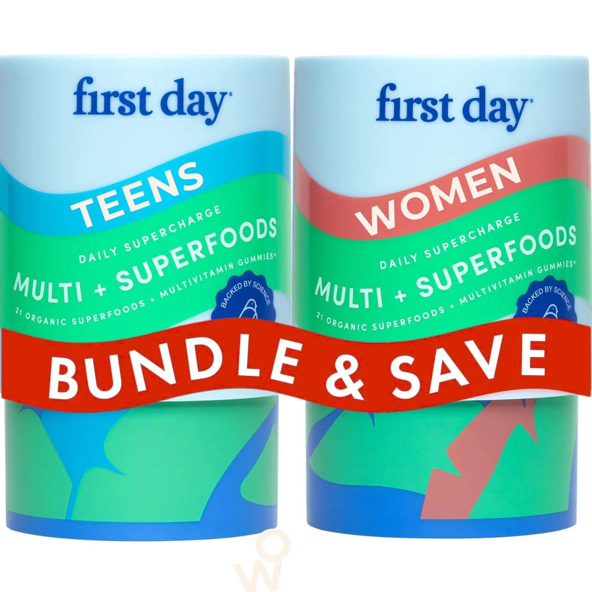 FIRST DAY Womens Multivitamin & Teens Multivitamin Gummies Bundle – Daily Multivitamin for Women, Teen Multi Vitamins FIRST DAYAu supplements