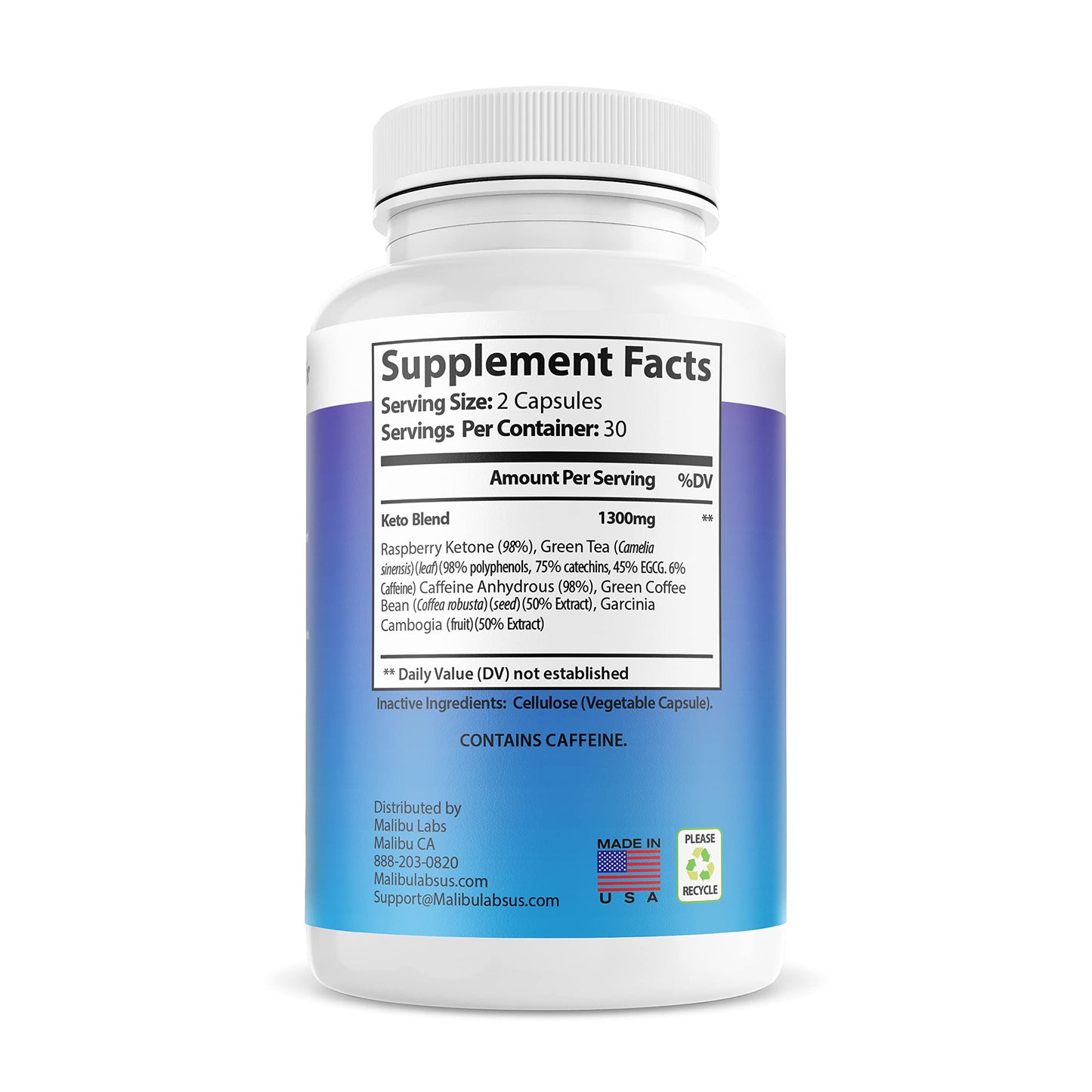 Keto Prime, Advanced Ketogenic Pill Shark Formula 1300mg, KetoPrime, Made in The USA Malibu LabsUS supplements