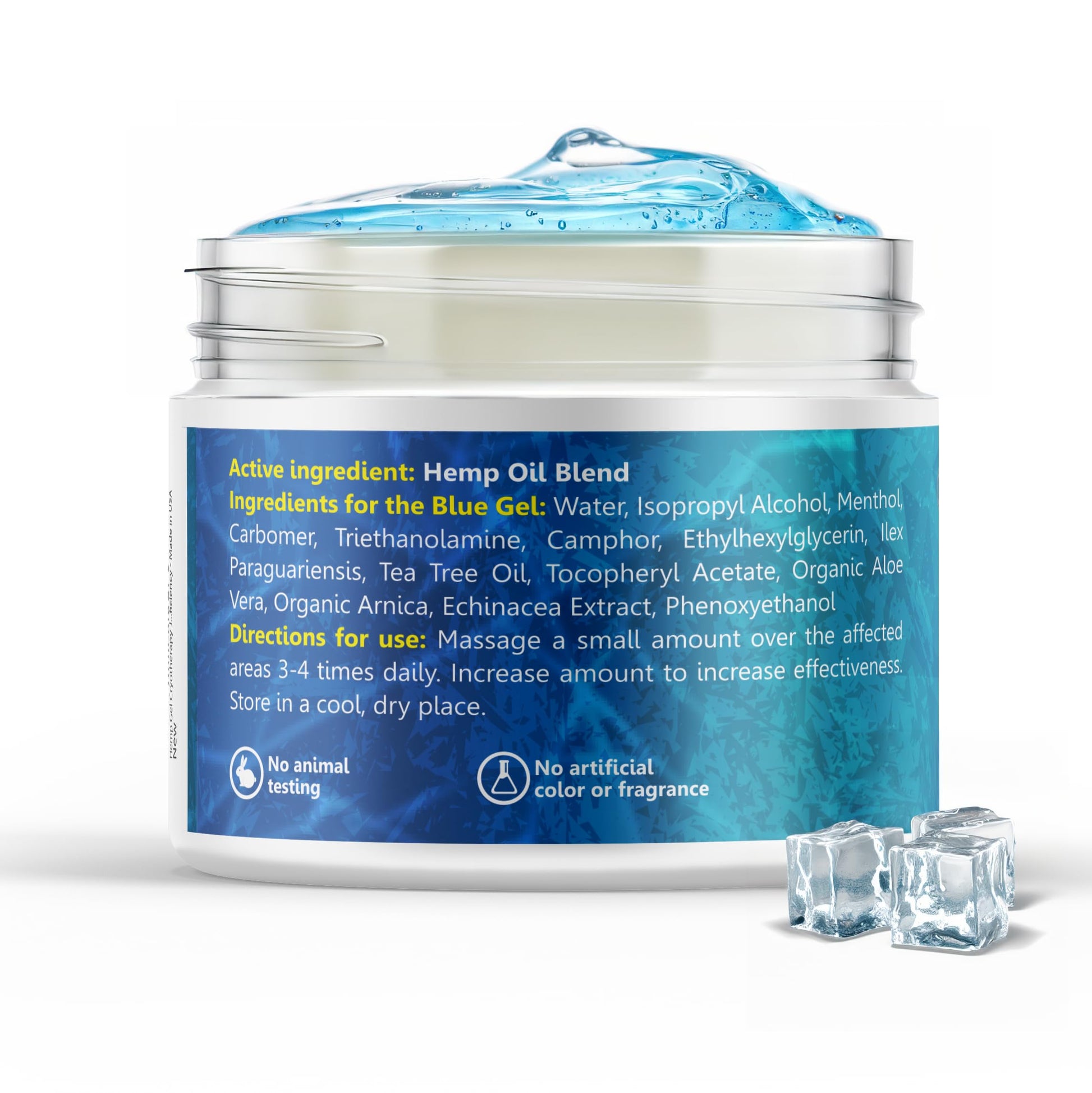 WELLUTION Cryotherapy Hemp Gel – Gentle Cooling Sensation with Menthol & Arnica – Non-Greasy, Quick-Absorbing Formula – Lightweight Gel for Comfort & Refreshing Feel – 4oz WELLUTIONAu supplements