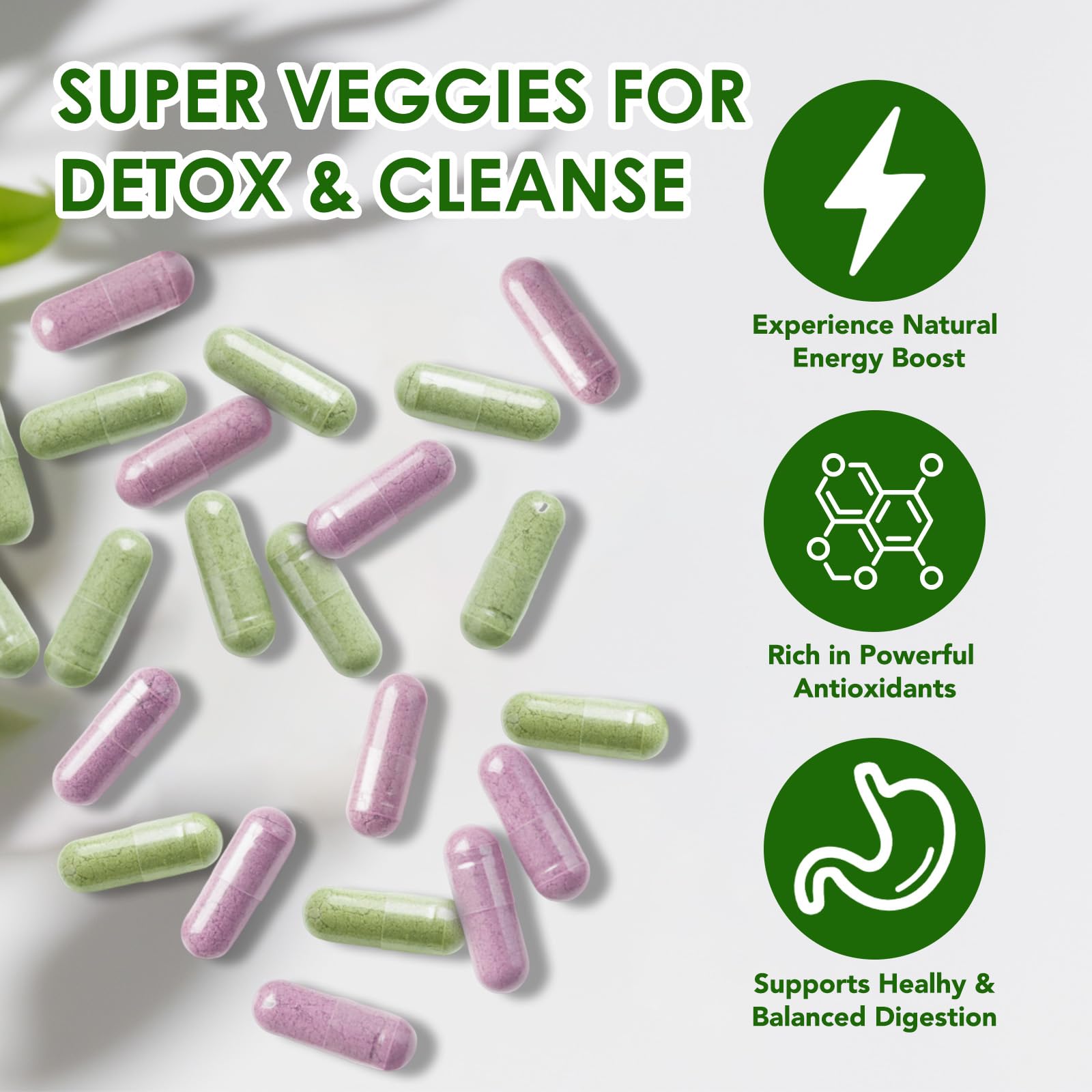Fruits & Veggies Supplements - 2 Bottles 180 Total Vegetarian Capsules | BalanceNatural Vitamins Supplement Dietary Nutritional Balance,Lngredients Blended Vitamin & Mineral Whole Food Supplement RuduwuAu supplements