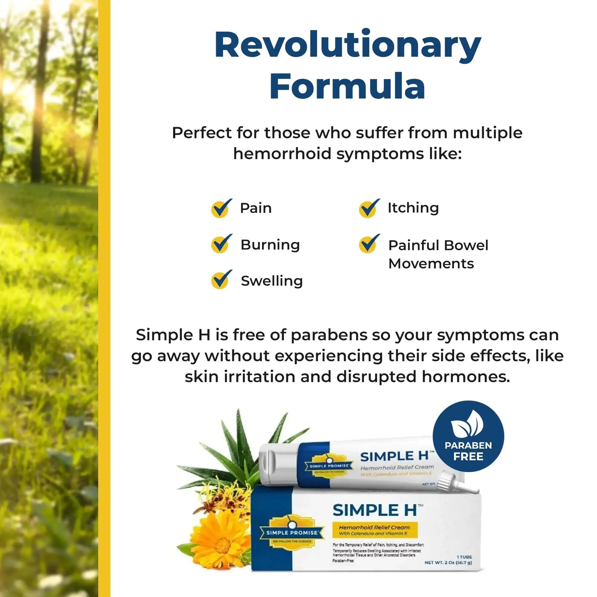 Simple Promise – Simple H Hemorrhoid Cream – Gentle Fast-Absorbing Formula with 28 Potent Ingredients & Enhanced Delivery System – Paraben-Free, Promotes Comfort & Relief, 2 oz Simple PromiseAu supplements