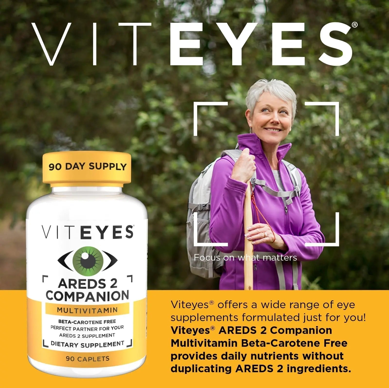 Viteyes Classic AREDS 2 Companion Beta-Carotene Free Multivitamin Supplement, Comprehensive Multivitamin Formula ViteyesAu supplements