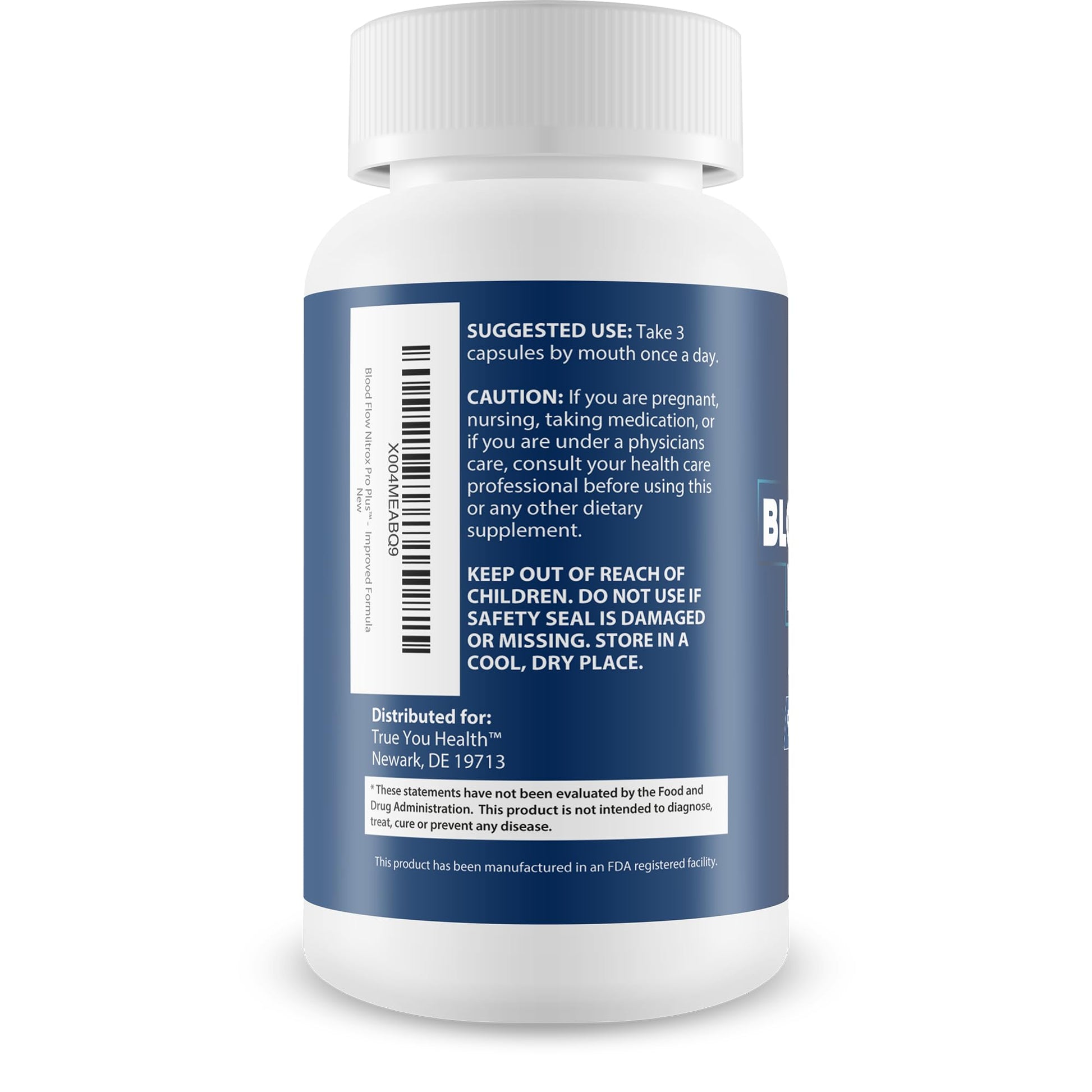 Blood Flow Nitrox Pro Plus - Improved Formula - Our Best Blood Circulation Supplements For Men - Vasodialators - Increase Blood Flow Care Blood Circulation Supplement Blood Flow Supplement For Men True You HealthAu supplements