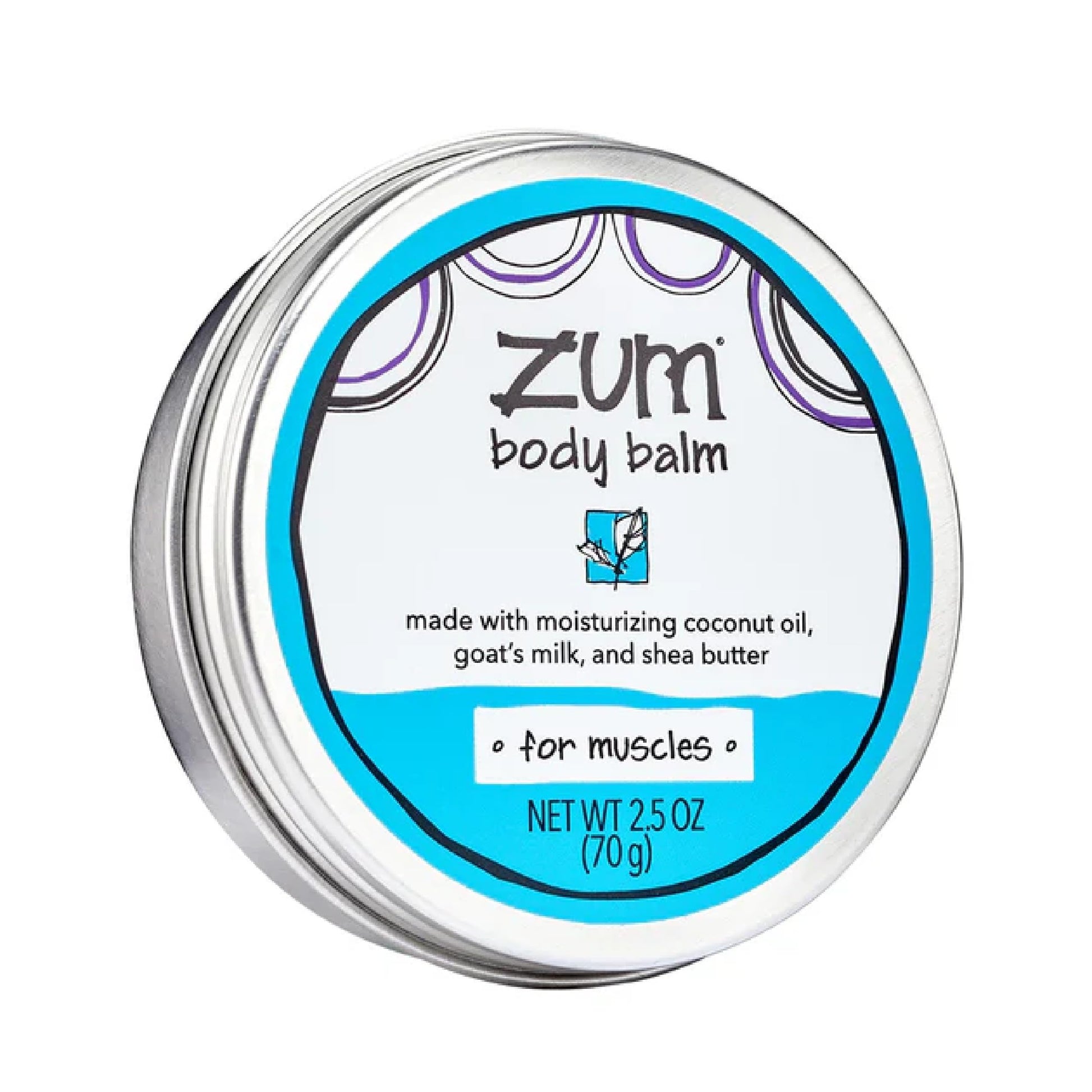 Zum Indigo Wild Body Balm for Muscles - Body Moisturizer for Women & Men - After Workout Muscle Recovery - Includes Goat's Milk, Shea Butter & Menthol - 2.5 oz ZumAu supplements
