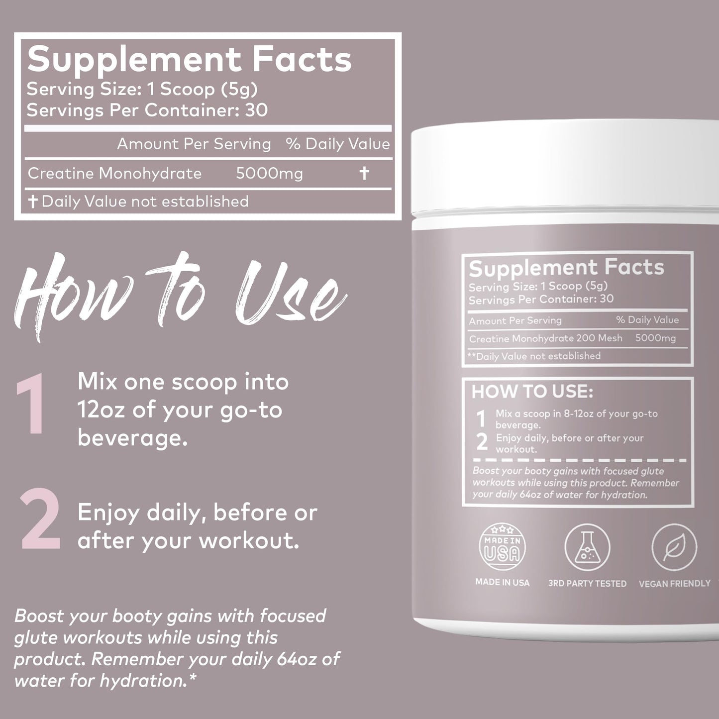 IsoSensuals Curve Bum Building Creatine - Micronized 200 Mesh for Smooth Muscle IsoSensualsUS supplements